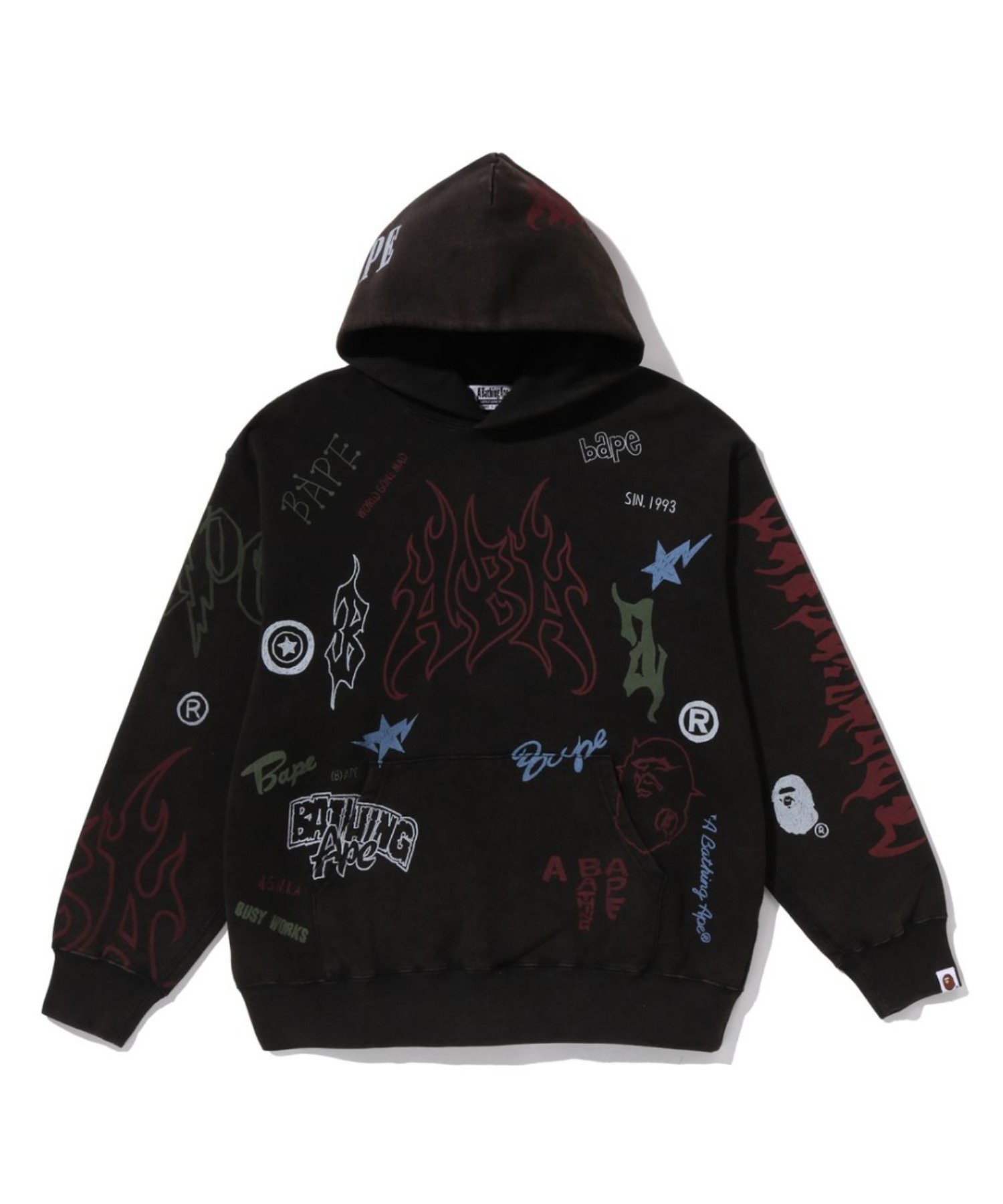 楽天市場】A BATHING APE METAL ONE POINT FULL ZIP HOODIE M ア