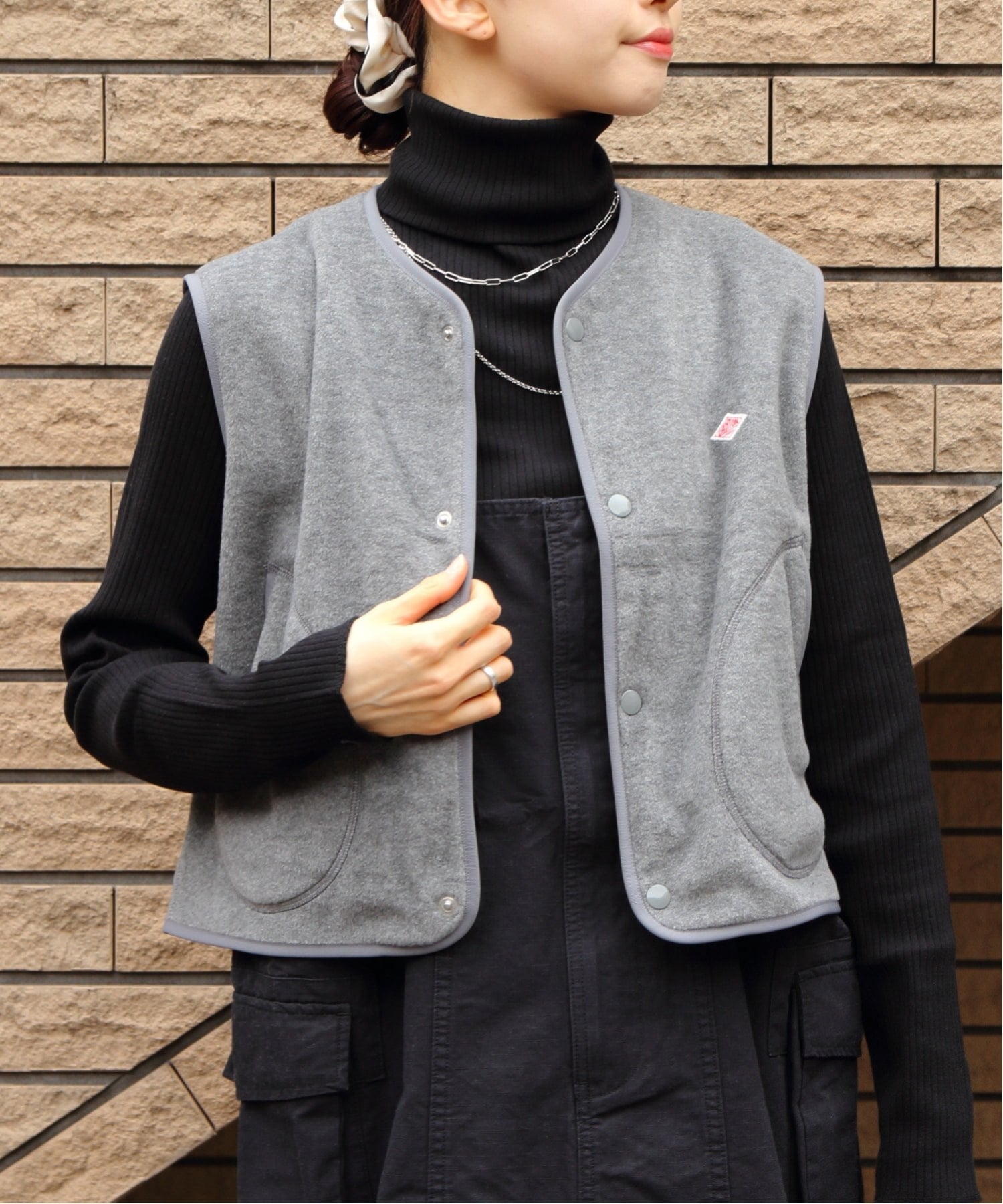 DANTON | フリース カラーレスベスト WOMEN DANTON｜フリース カラーレス ベスト dt-a0521-mt - Piu di