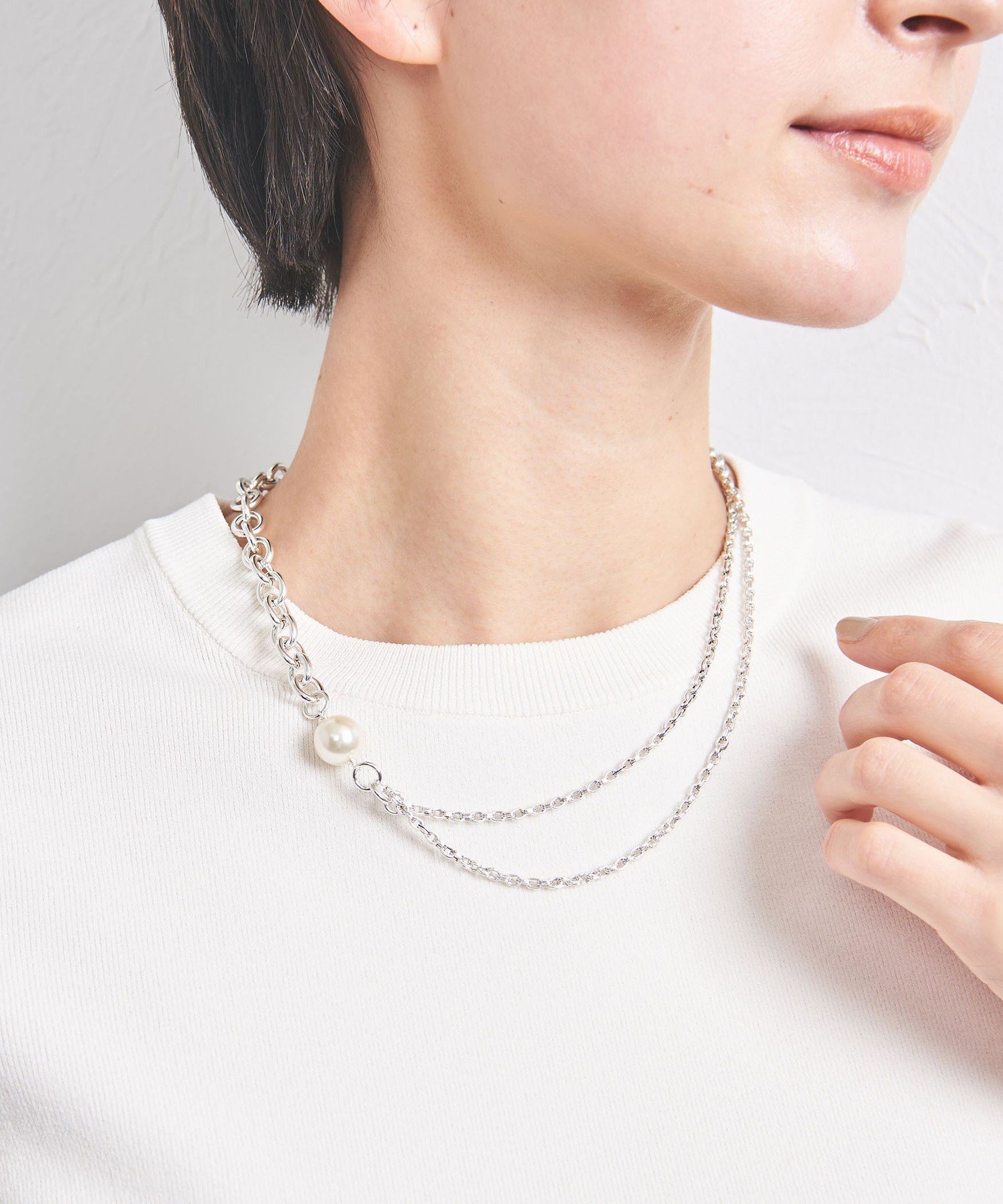 ＜PHILIPPE AUDIBERT＞JUDE ネックレス/シルバー PHILIPPE AUDIBERT（フィリップオーディベール