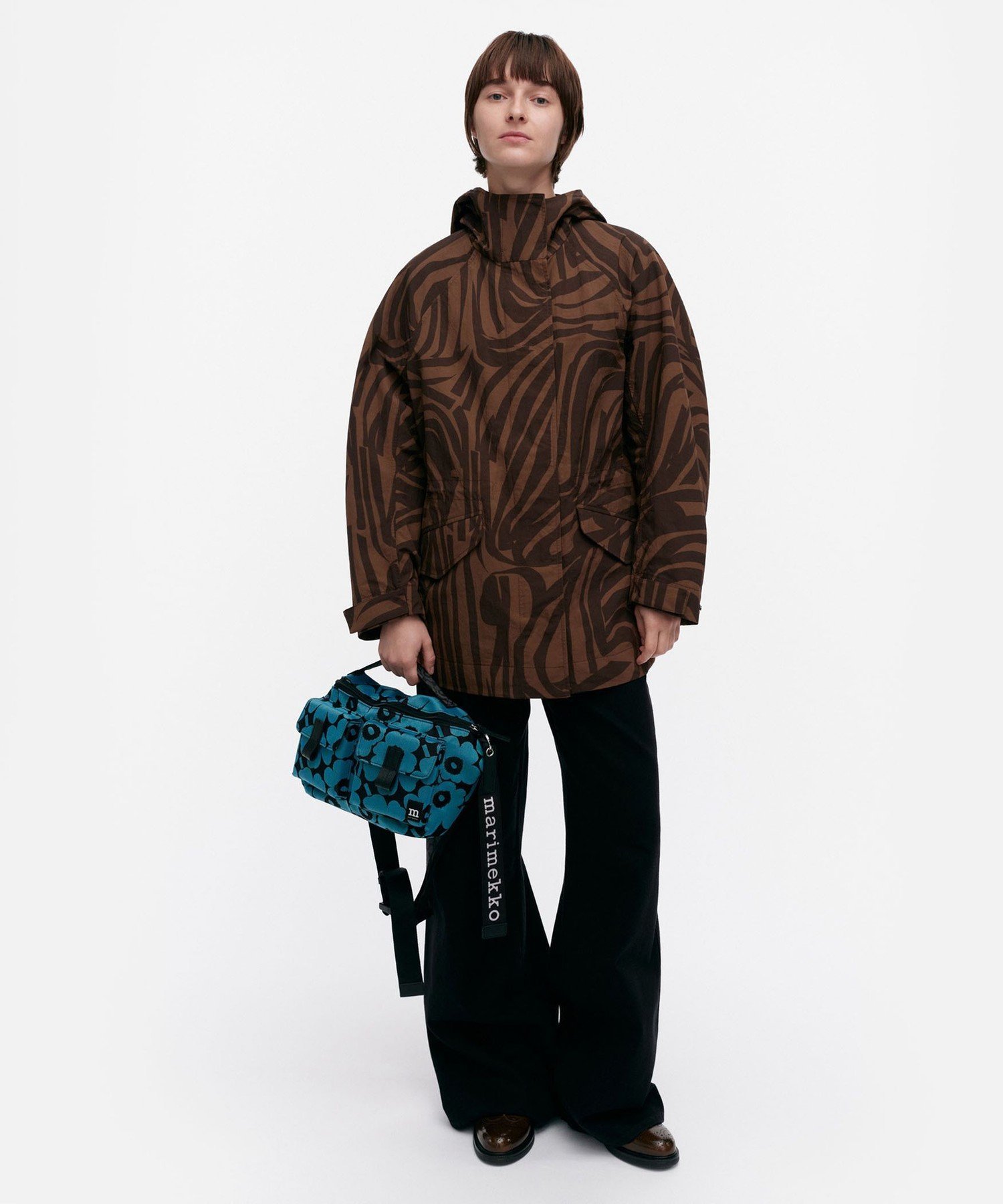 マリメッコ コート ウール Kapiteeli Solid Wool Coats Takki ダークネイビー marimekko マリメッコ コート ウール Kapiteeli Solid Wool
