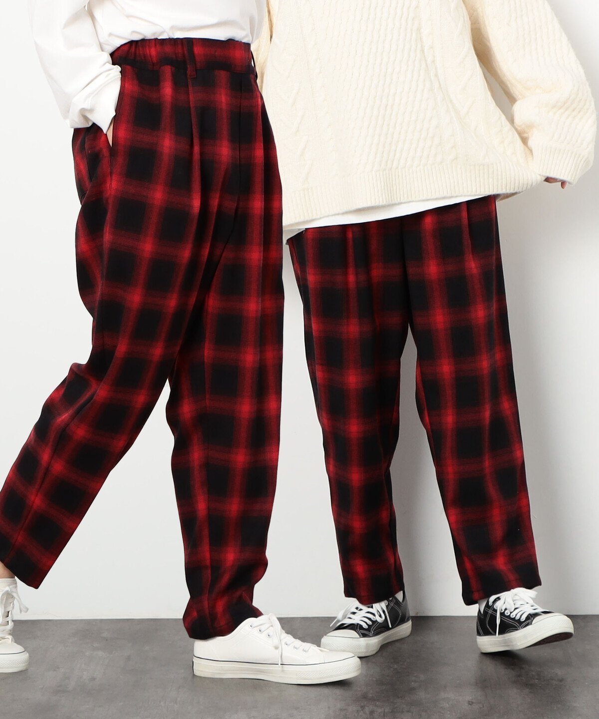 Champion チェック柄パンツ ネイビー/グリーン Champion チェック柄パンツ ネイビー/グリーン Champion