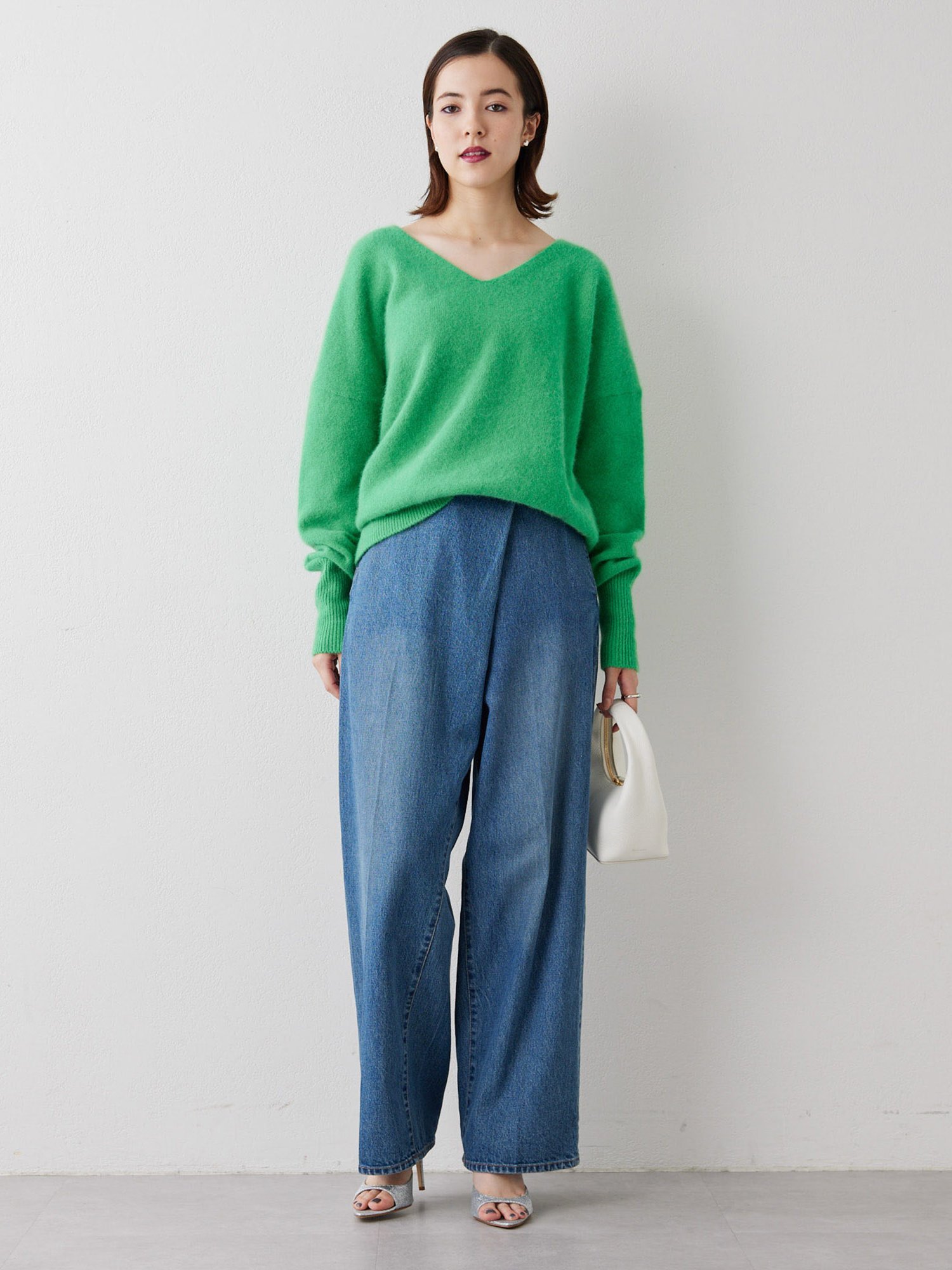 SALE／60%OFF】Whim Gazette フォックスウールVネックプルオーバー