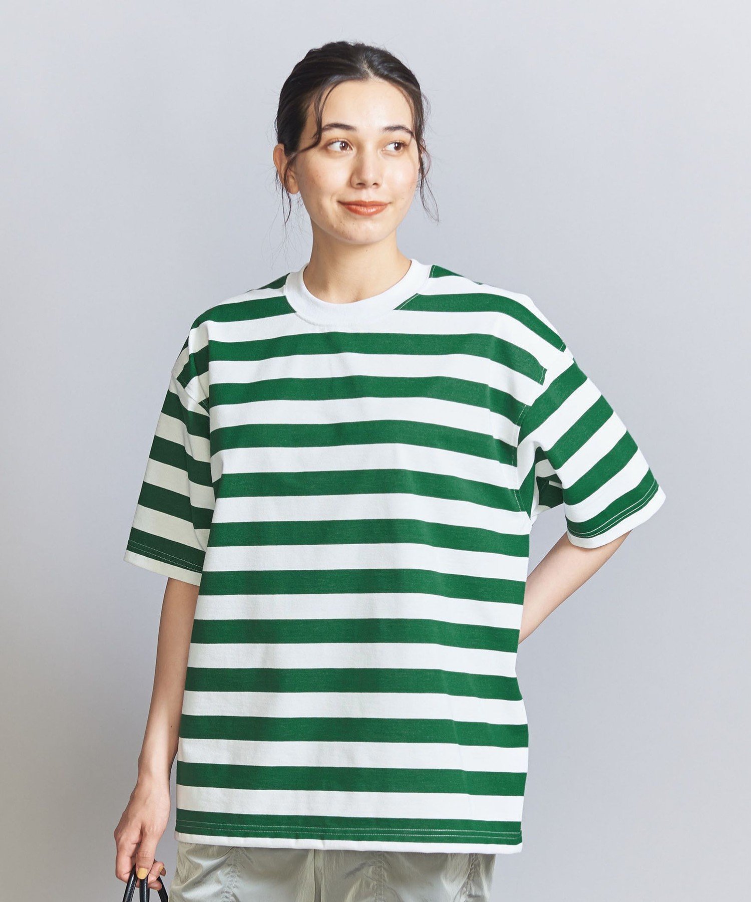 ビューティー＆ユース ユナイテッドアローズ（BEAUTY&YOUTH）/＜DAIWA PIER39＞ドローストリング ボーダー Tシャツ kw7932-01_1.jpg