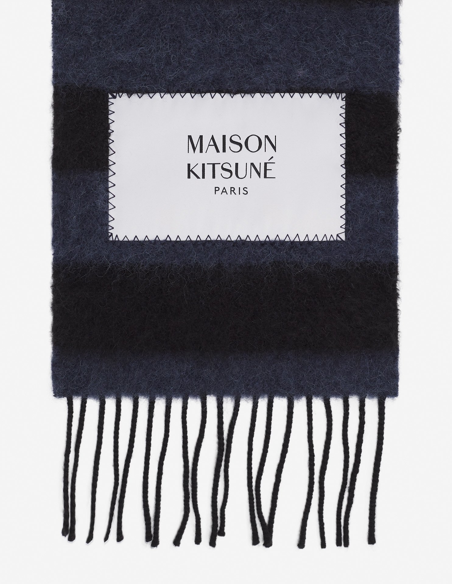楽天市場】Maison Kitsune メゾンキツネ Baby Alaca Plain Scarf