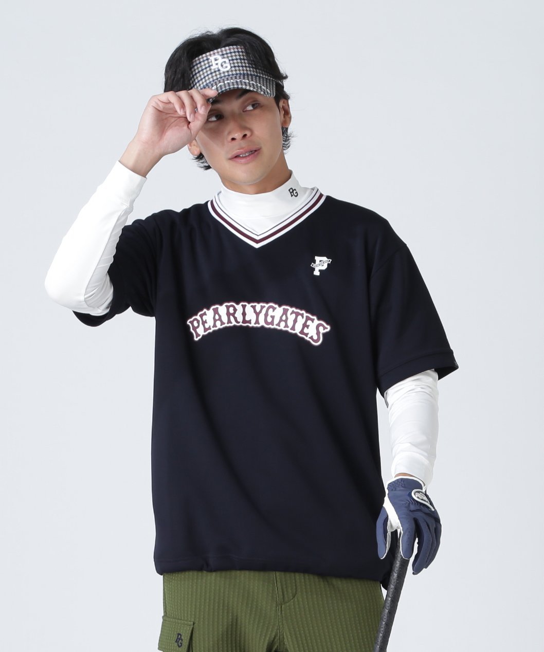 楽天市場】PEARLY GATES XD-8818 ドルマンスリーブTシャツ (MENS