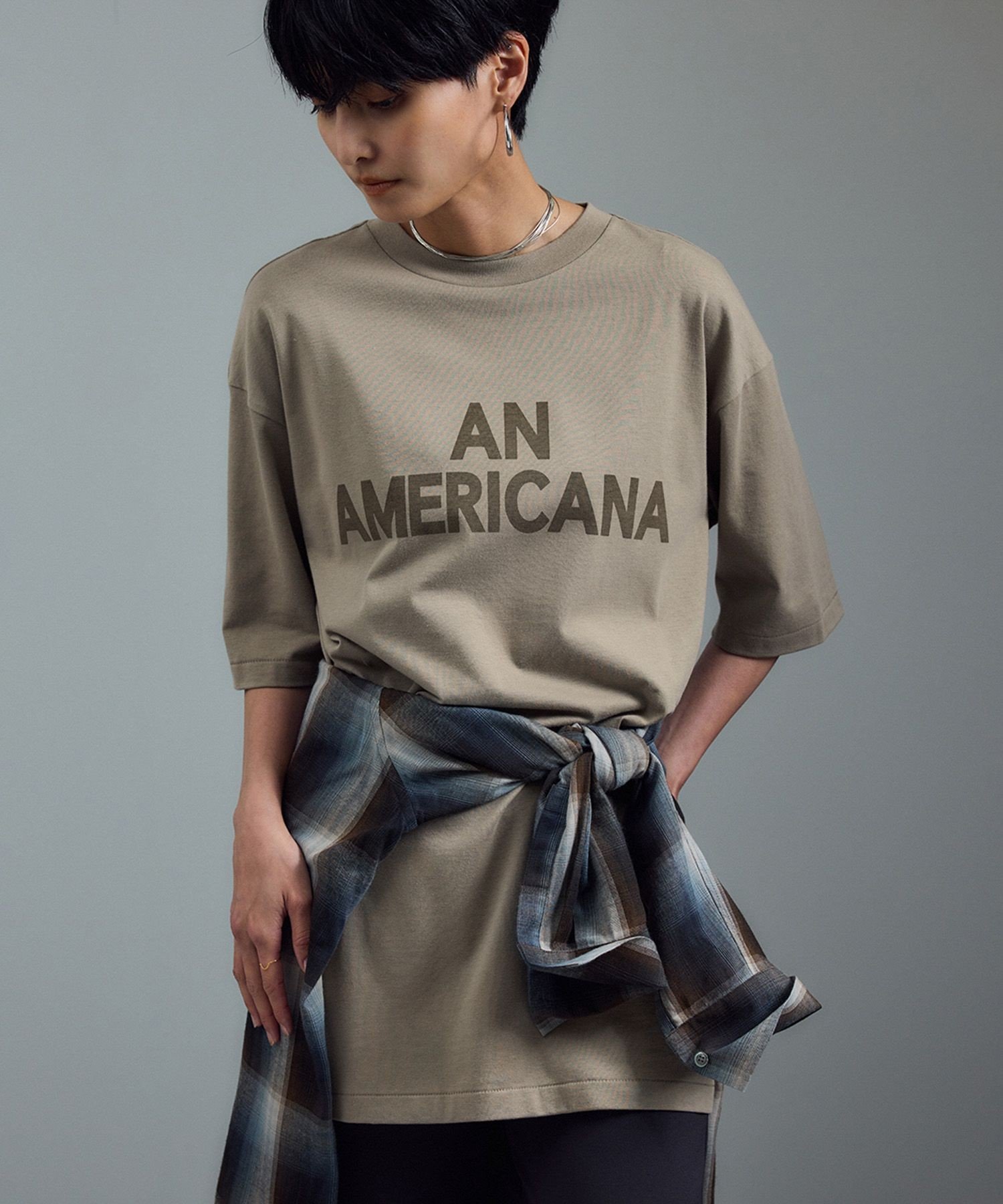 AMERICANA カットオフスウェット Americana カットオフ リバース ウィーブ スウェット シャツ