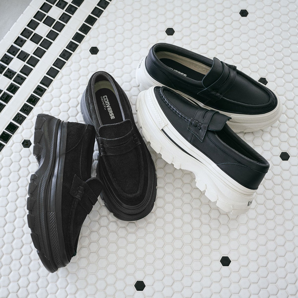 コンバース　レザーローファー　CONVERSE コンバース CONVERSE レディース メンズ スニーカー