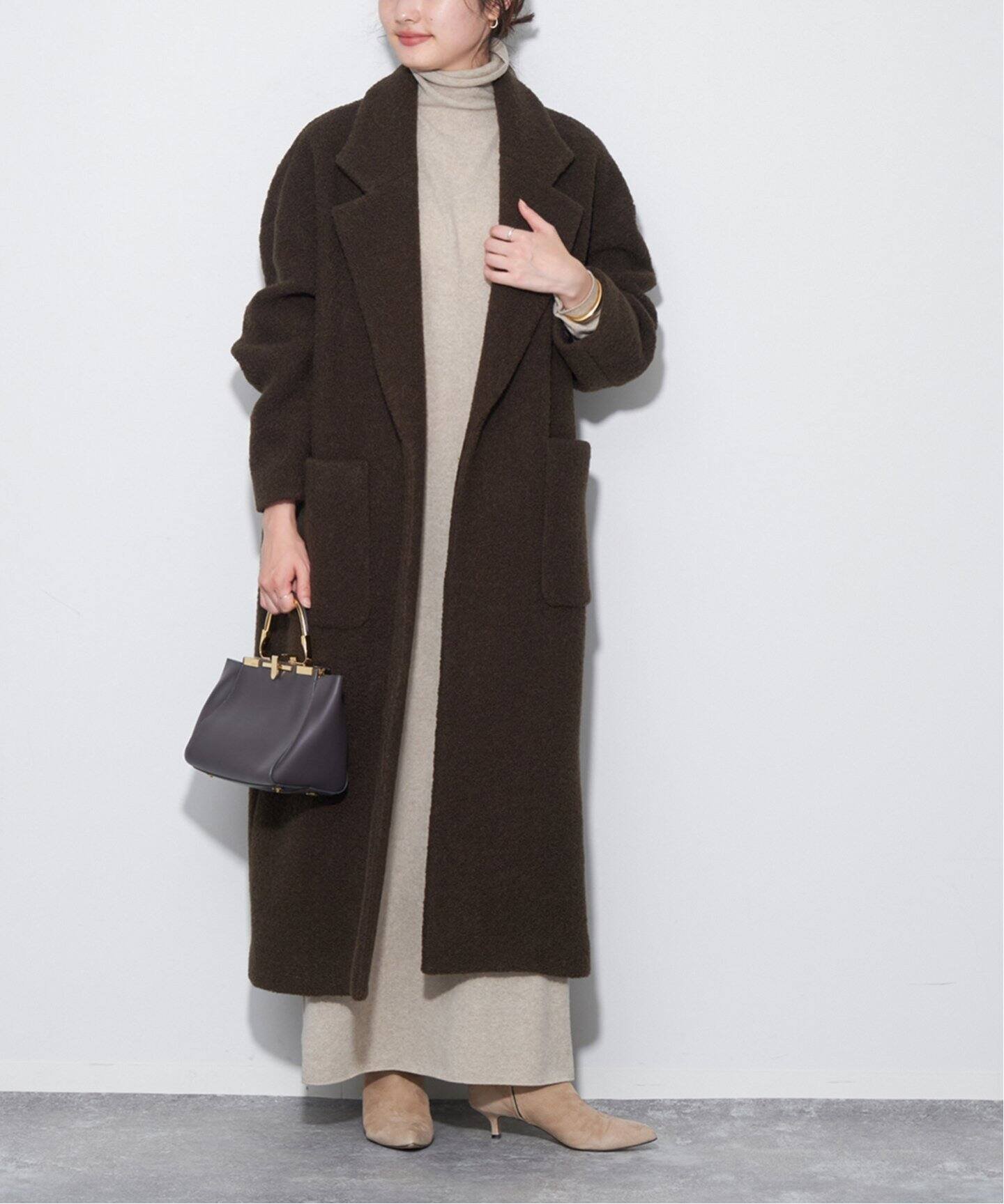 SALE／30%OFF】plage Boucle オーバーサイズロング コート プラージュ