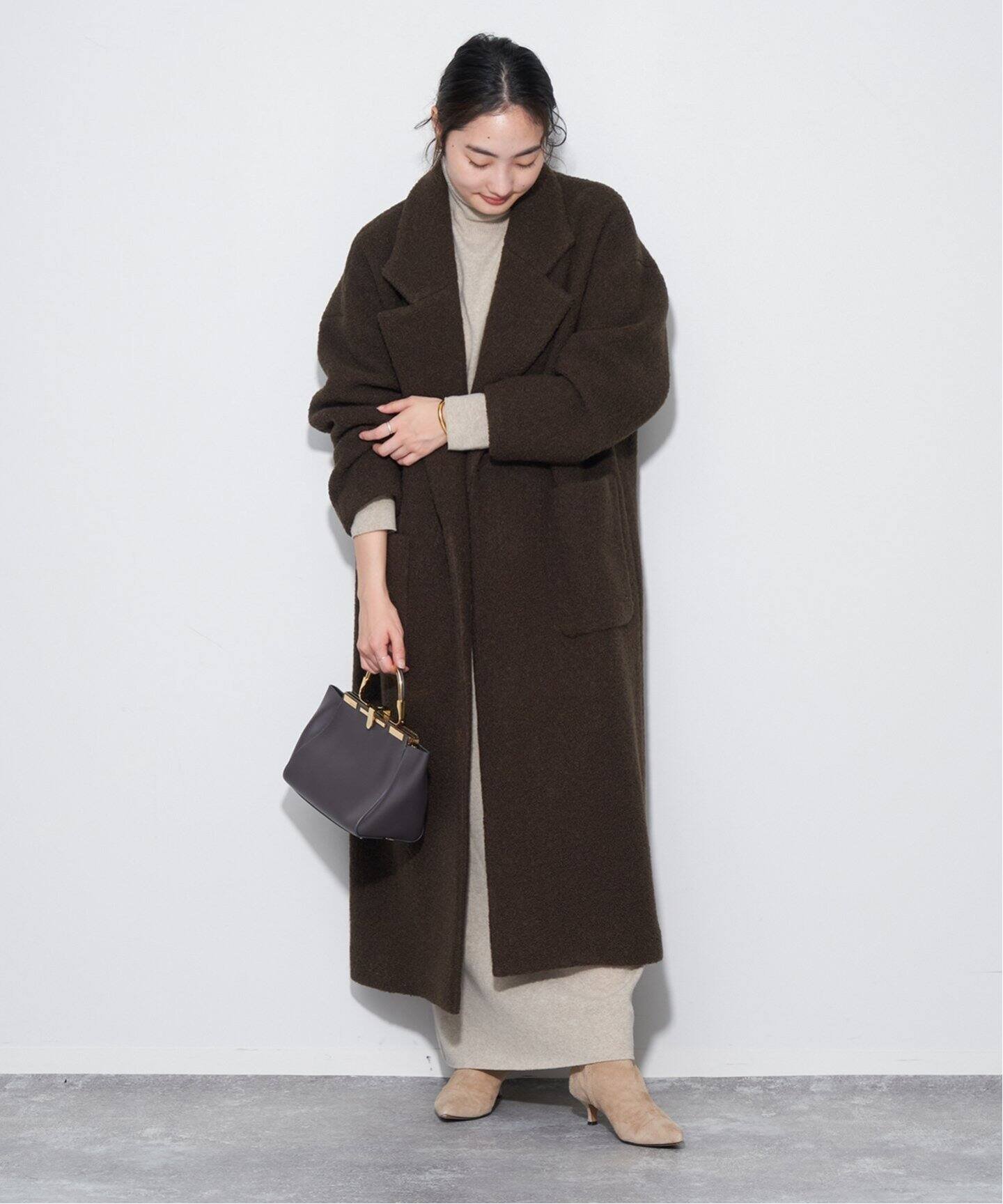 SALE／30%OFF】plage Boucle オーバーサイズロング コート プラージュ