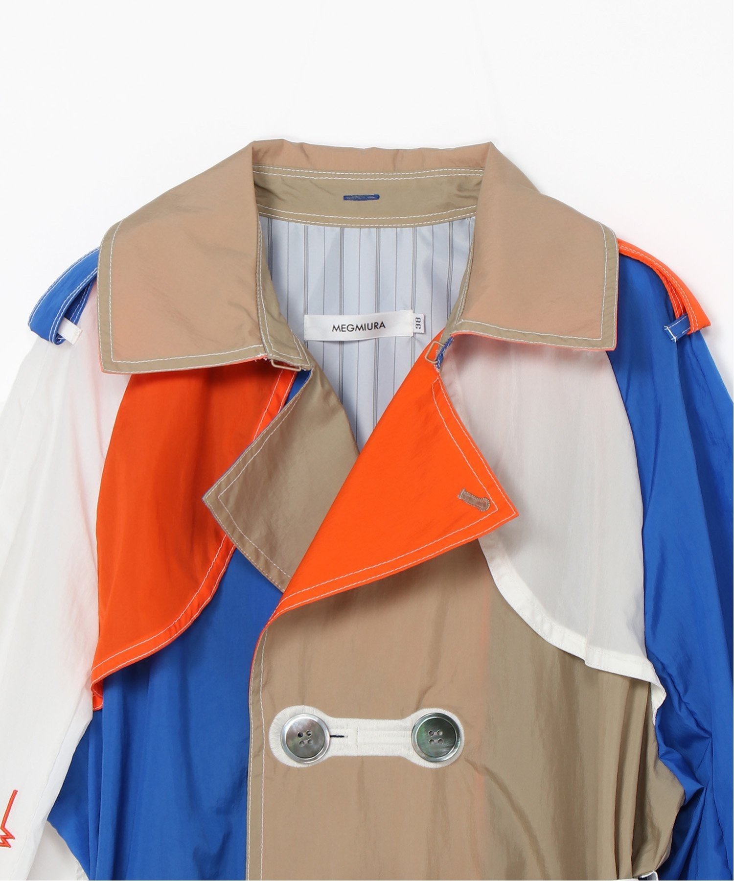 MEGMIURA WARDROBE MEGMIURA WARDROBE/(U)Nylon Trench coat 