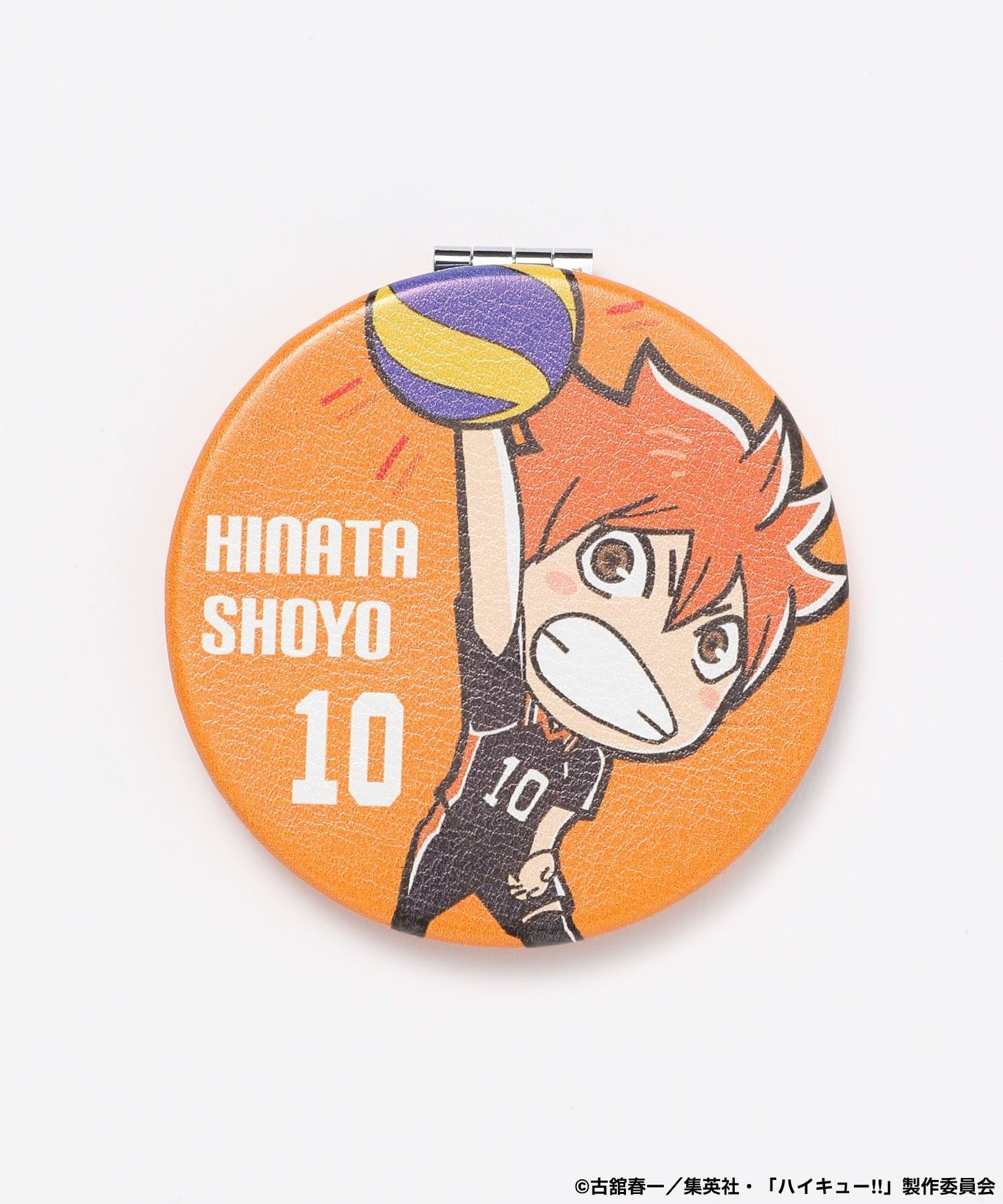 【SALE／50%OFF】JEANASIS ハイキュー!! コンパクトミラー ジーナシス メイク道具・美容器具 その他のメイク道具・美容器具 オレンジ レッド イエロー画像