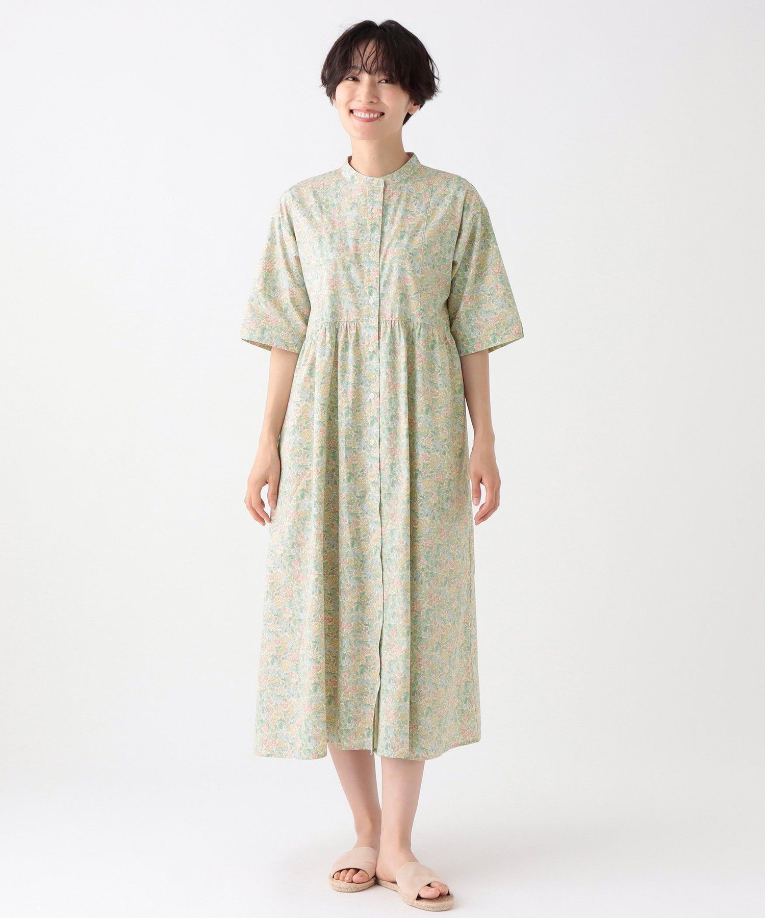 半額以下　アフタヌーンティー スキッパーワンピース　リバティ　ネイビー 楽天市場】【SALE／37%OFF】【WEB限定】スキッパーワンピース