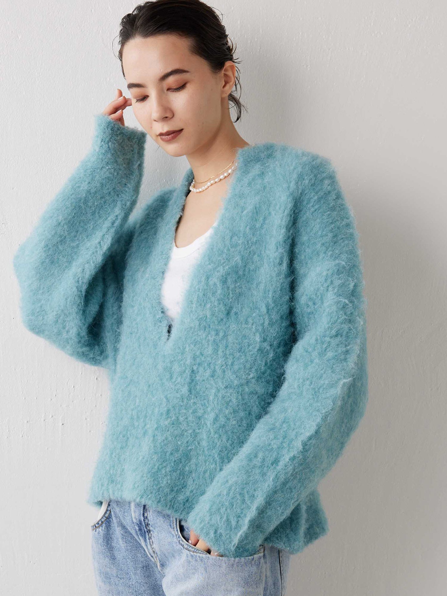 SALE／50%OFF】Whim Gazette ニットVプルオーバー ウィム ガゼット