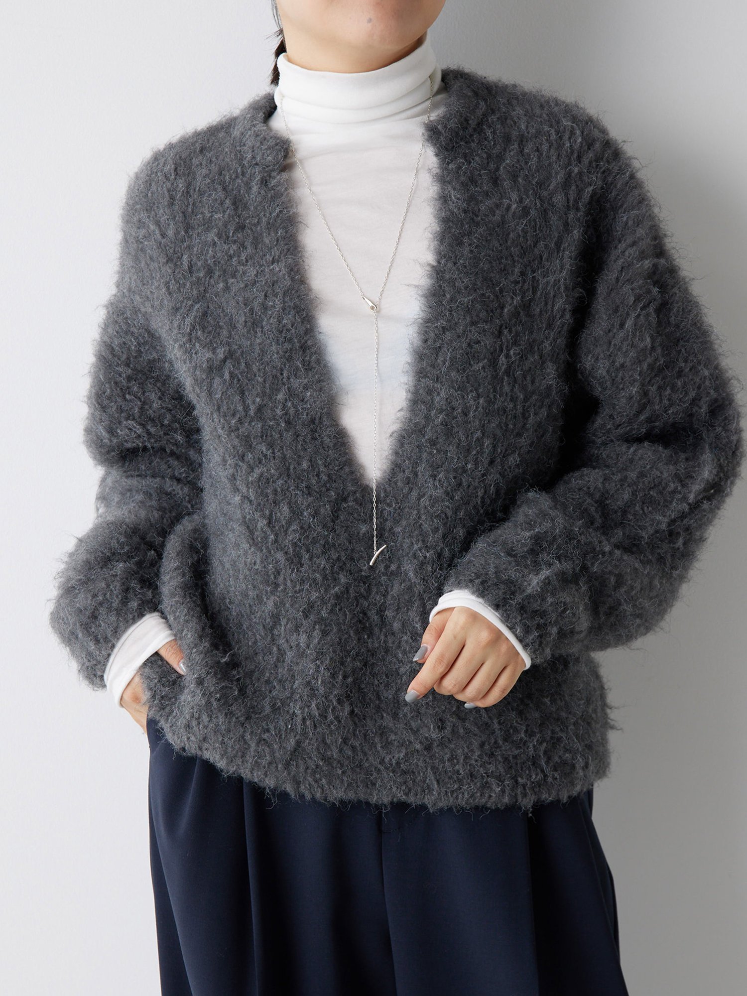 SALE／50%OFF】Whim Gazette ニットVプルオーバー ウィム ガゼット