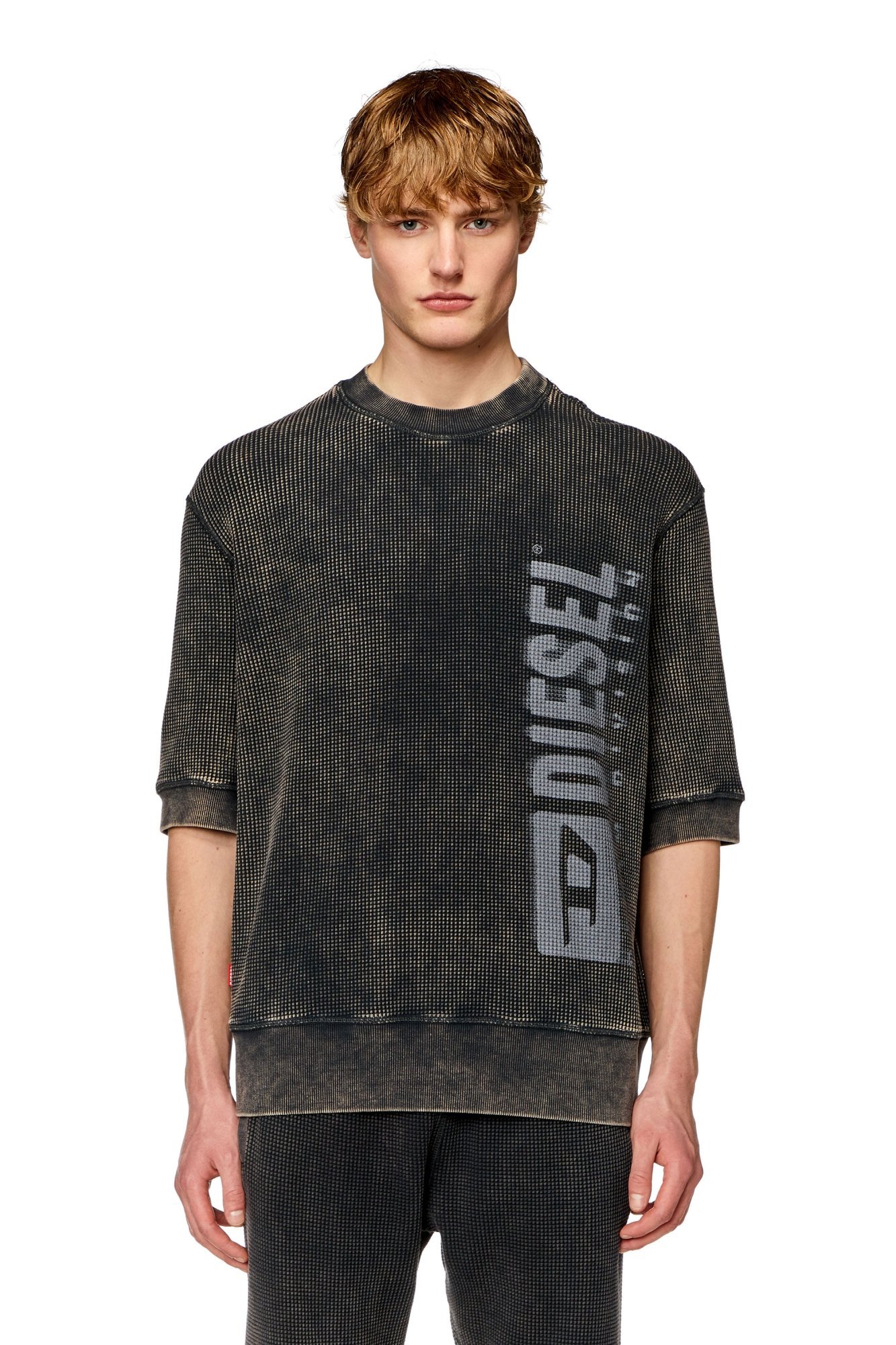 diesel トップス S-GINNI-ZIP-OD スウェットジップアップ｜グレー｜メンズ｜DIESEL