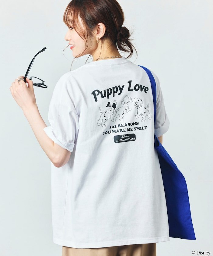 【Disney】US Disney Parks わんわん物語 男女兼用 半袖Tシャツ Disney - 【DISNEYVINTAGE】90s USA製 101匹わんちゃん半袖T