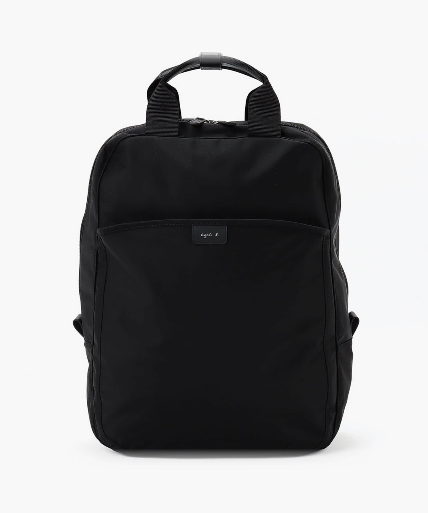 【美品】【agnes b.】MH02B-05 ナイロン　バックパックリュック　黒 バックパック (MH02B－05) ｜agnès b. VOYAGE HOMME