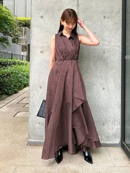 SALE／50%OFF】SNIDEL ノースリイレヘムシャツワンピース