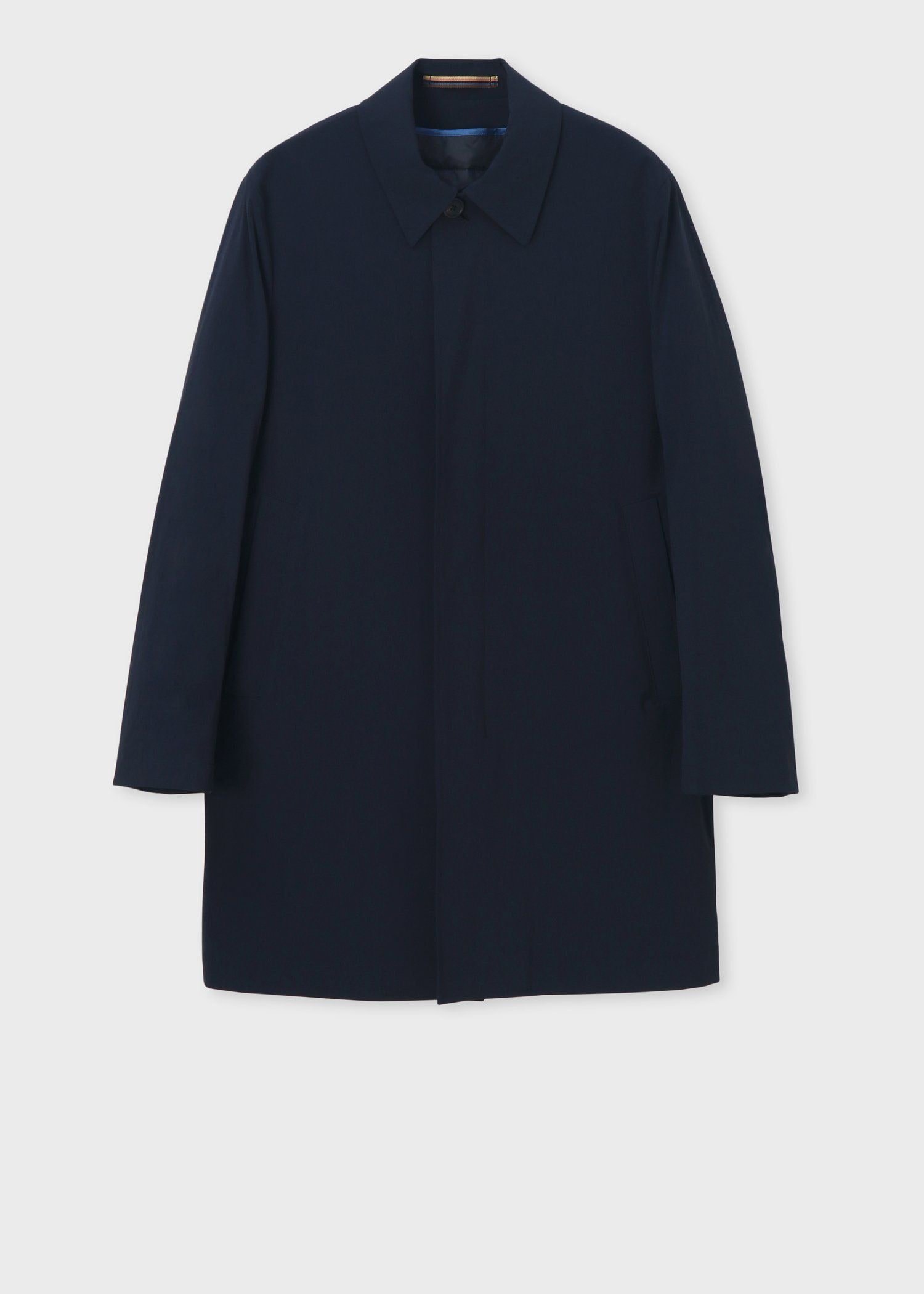 新品同様✨　ポールスミス　ノーカラー　コート　ダークグレー　ブルー　M 楽天市場】PS PAUL SMITH ポールスミス メンズ コート M2R 116R L21059