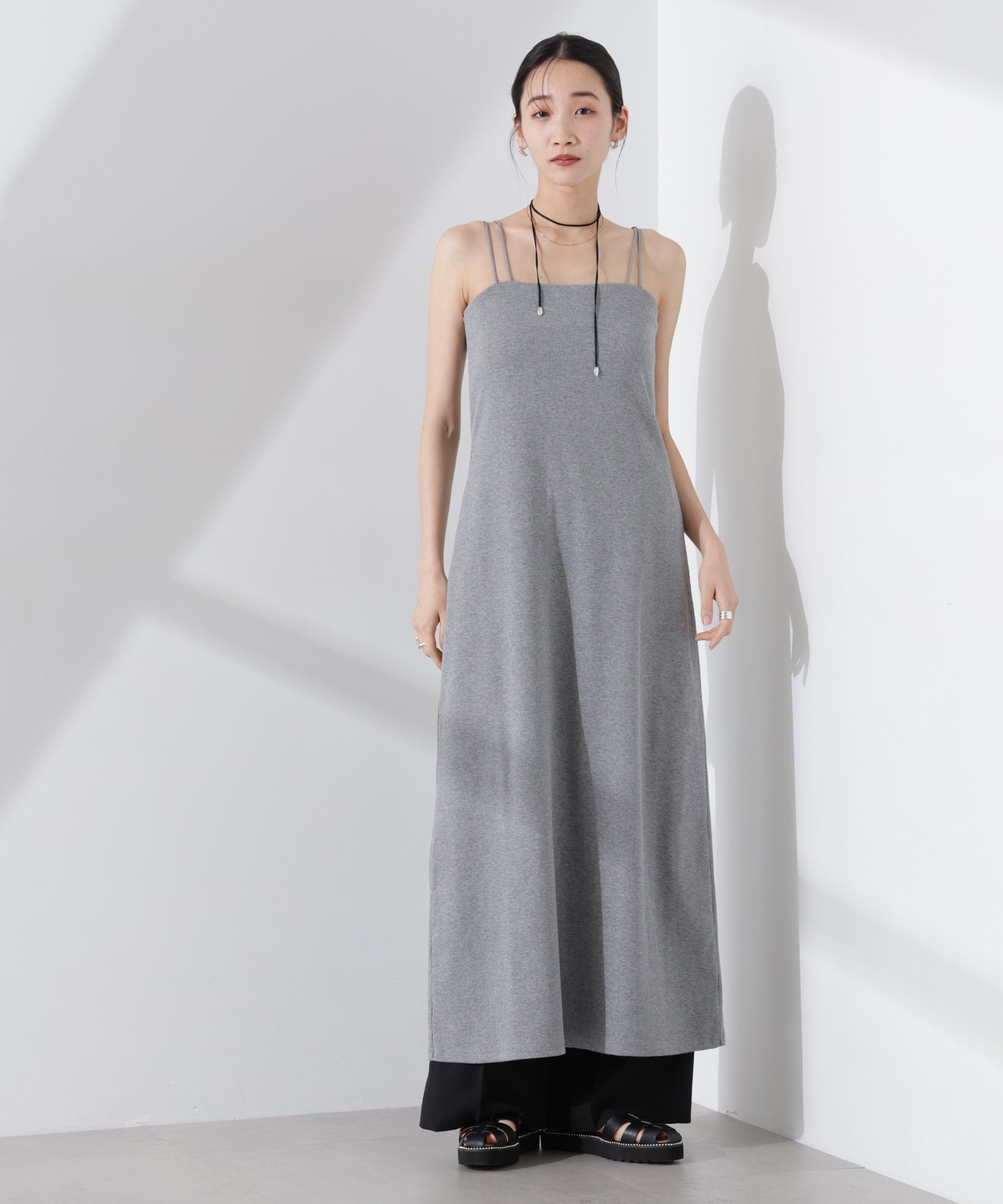 楽天市場】【SALE／30%OFF】フレアダブルクロスキャミワンピース
