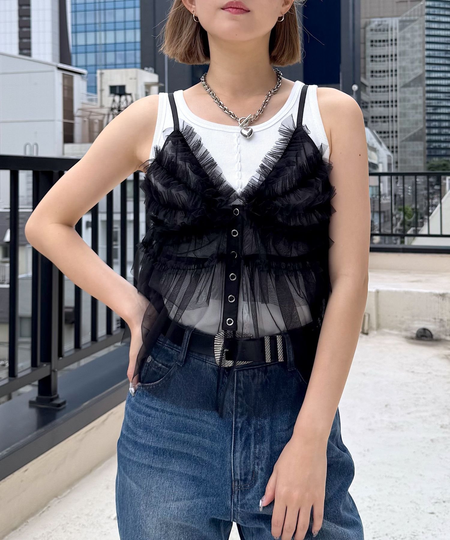 ボールジィー Ballsey ボールジー パールボタン ベスト プルオーバー ボールジィー Ballsey ボールジー パールボタン ベスト プル