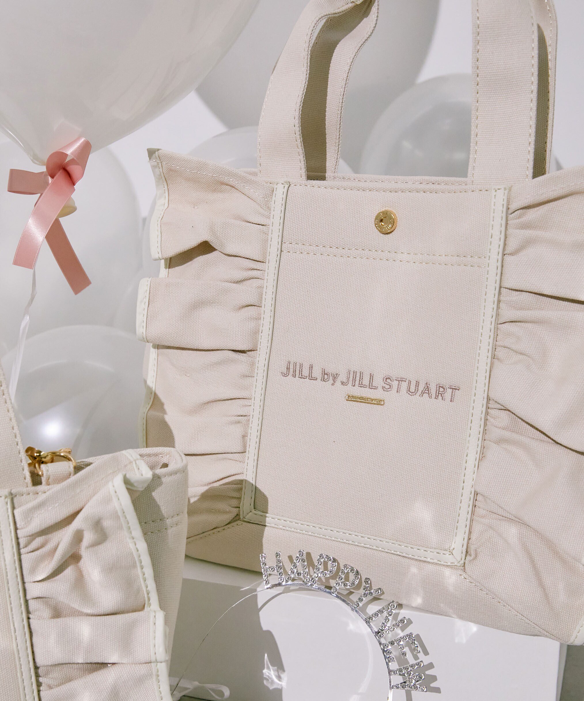 JILL by JILL STUART フレームフリルトート大 ジル バイ ジル