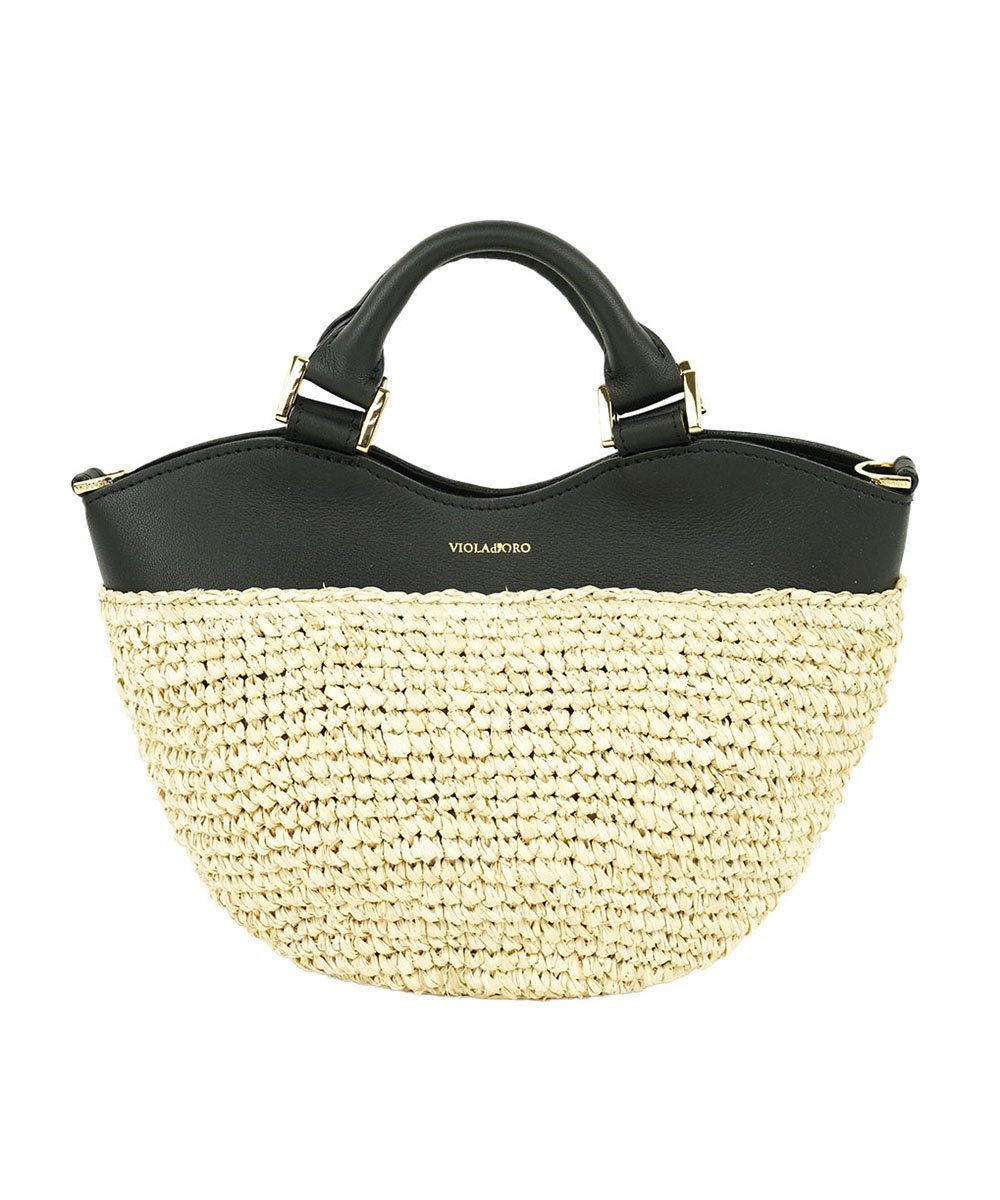 ヴィオラドーロ かごバッグ 2way ブラウン　茶 ヴィオラドーロ かごバッグ 2way ブラウン 茶