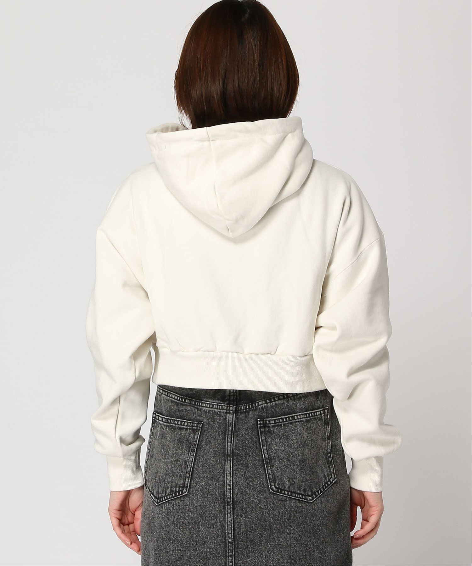 JEANASIS  ショートフーディ SALE／25%OFF】JEANASIS (W)ハーフZIPショートフーディ ジーナシス