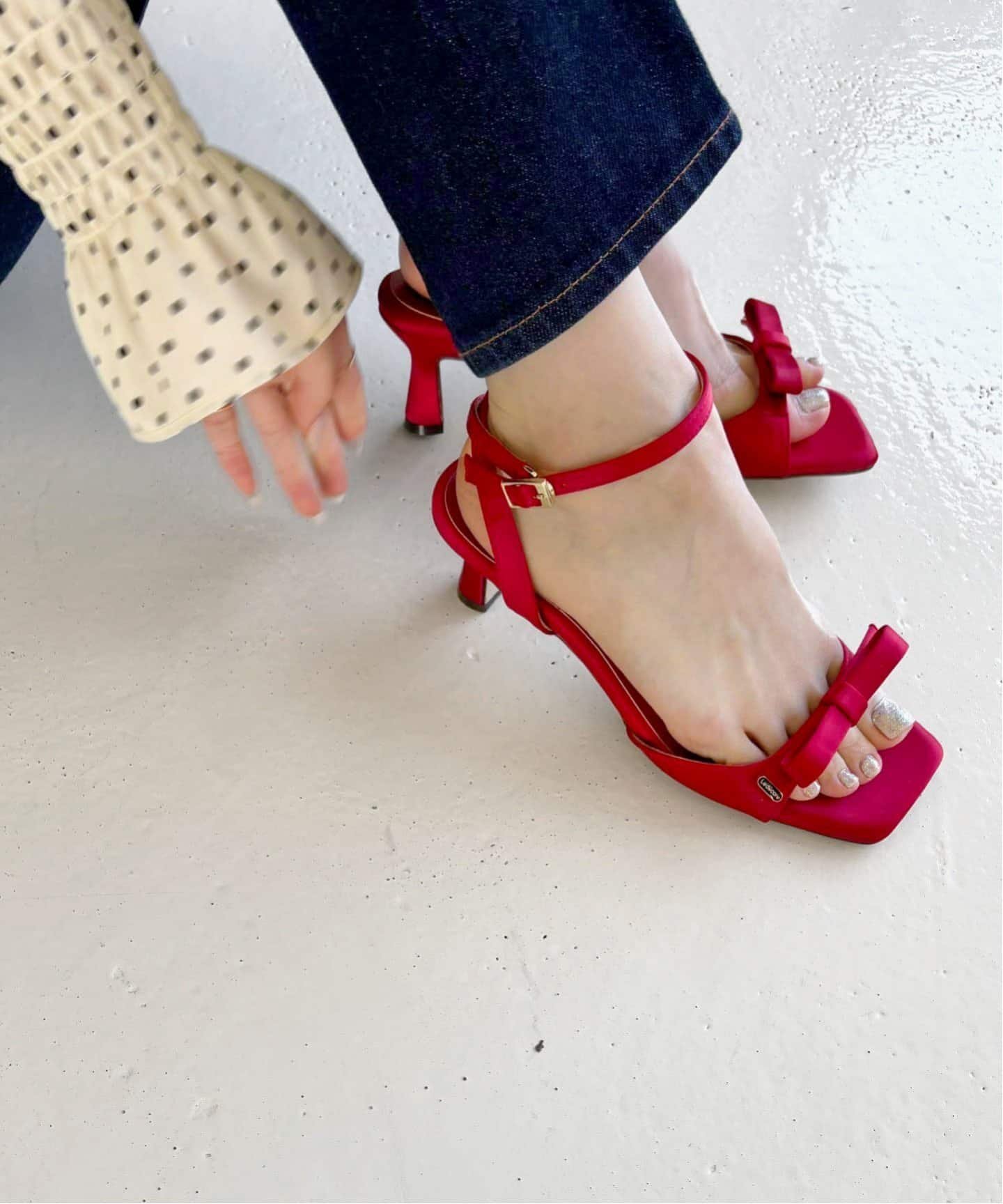 le decore le talon lady ribbon ミュール le decore le talon lady ribbon ミュール