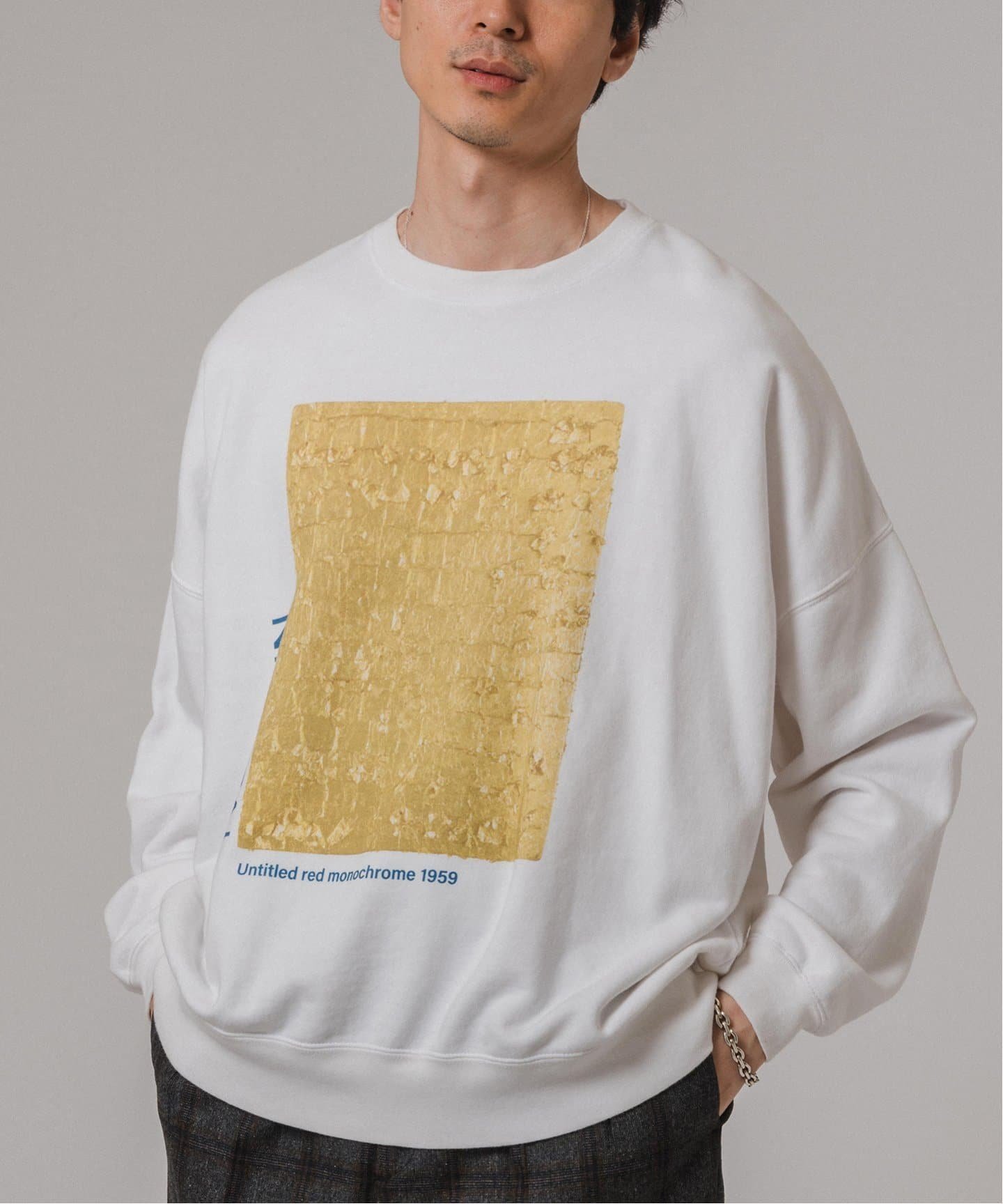 SALE／30%OFF】EDIFICE Yves Klein 別注 プリント クルーネック 