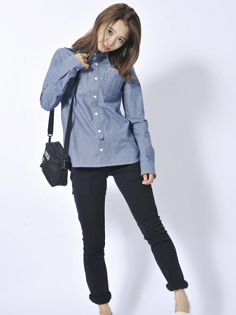 rakuten brand avenue: x-girl*stretch twill pants/裤子x女孩子裤子