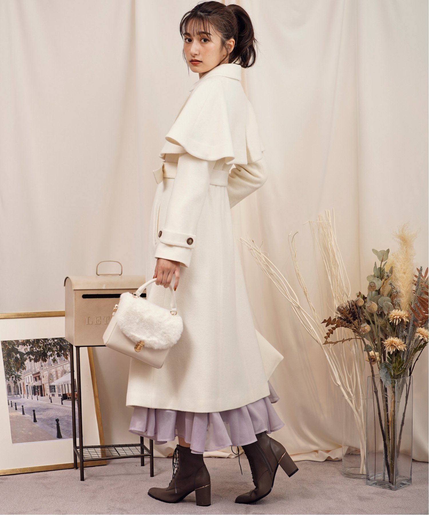 SALE／60%OFF】Noela 2WAYケープウールコート ノエラ ジャケット 