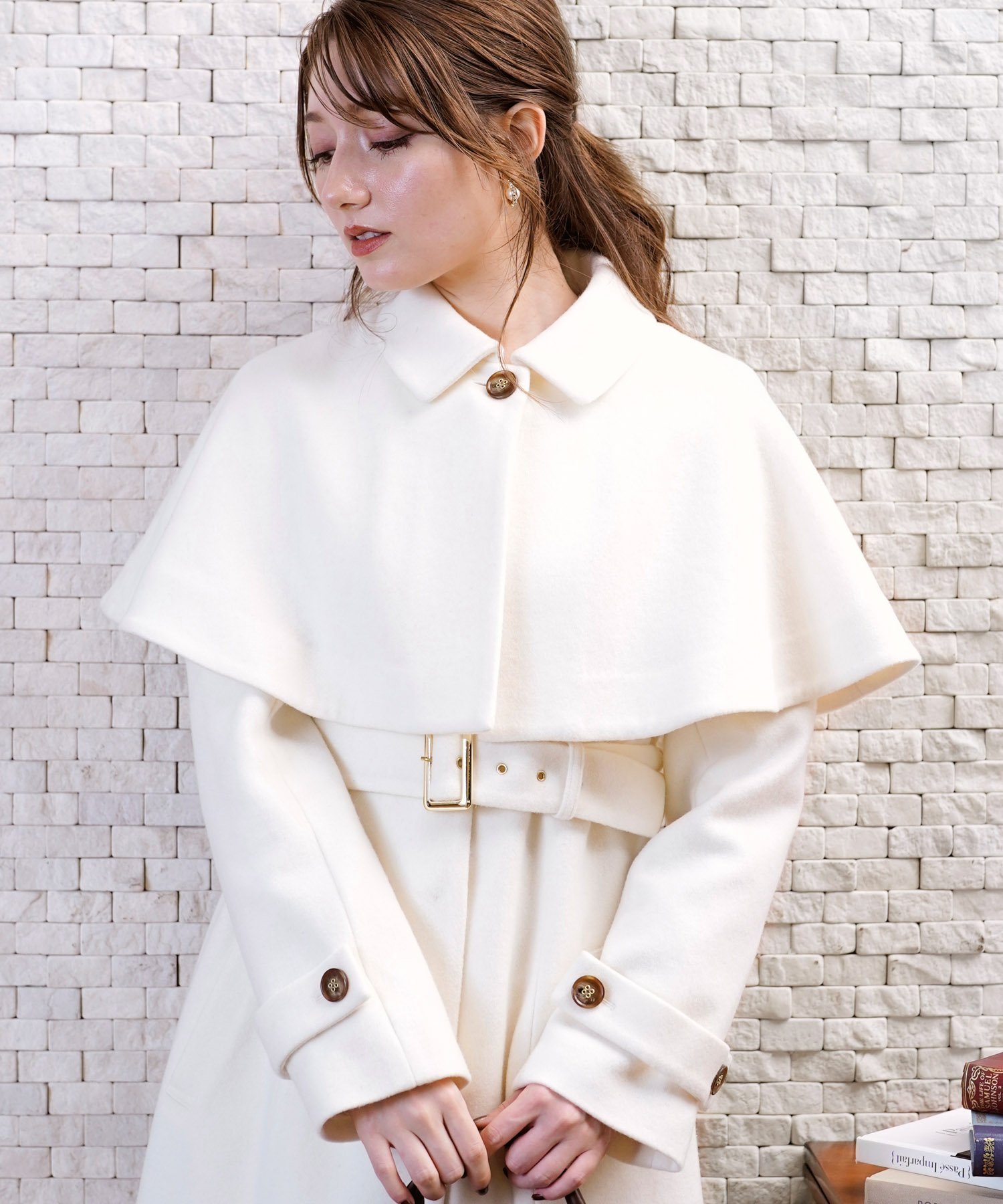 SALE／60%OFF】Noela 2WAYケープウールコート ノエラ ジャケット 