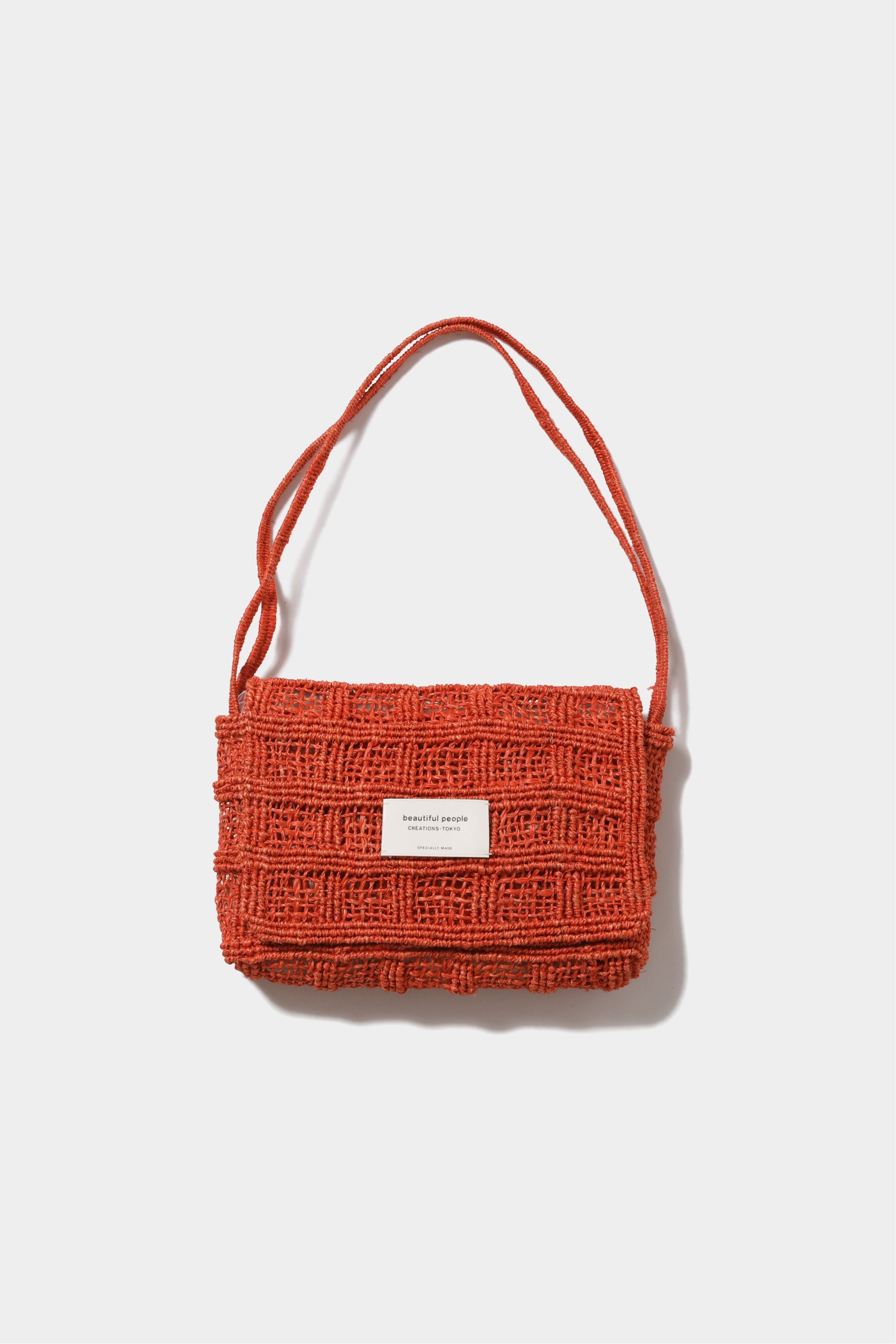 beautiful people (W)abaca knitting compact shoulder bag 