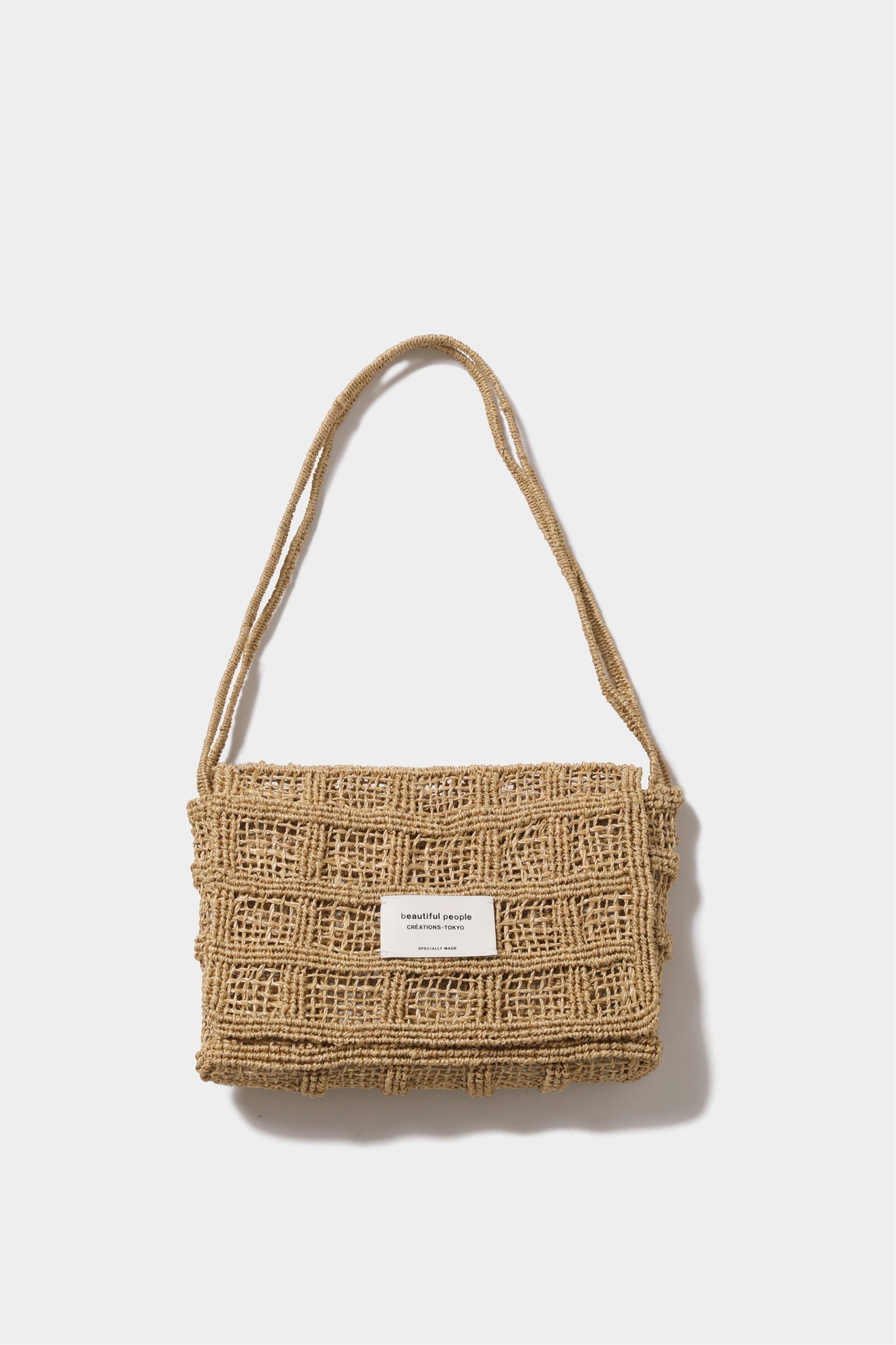 beautiful people (W)abaca knitting compact shoulder bag 
