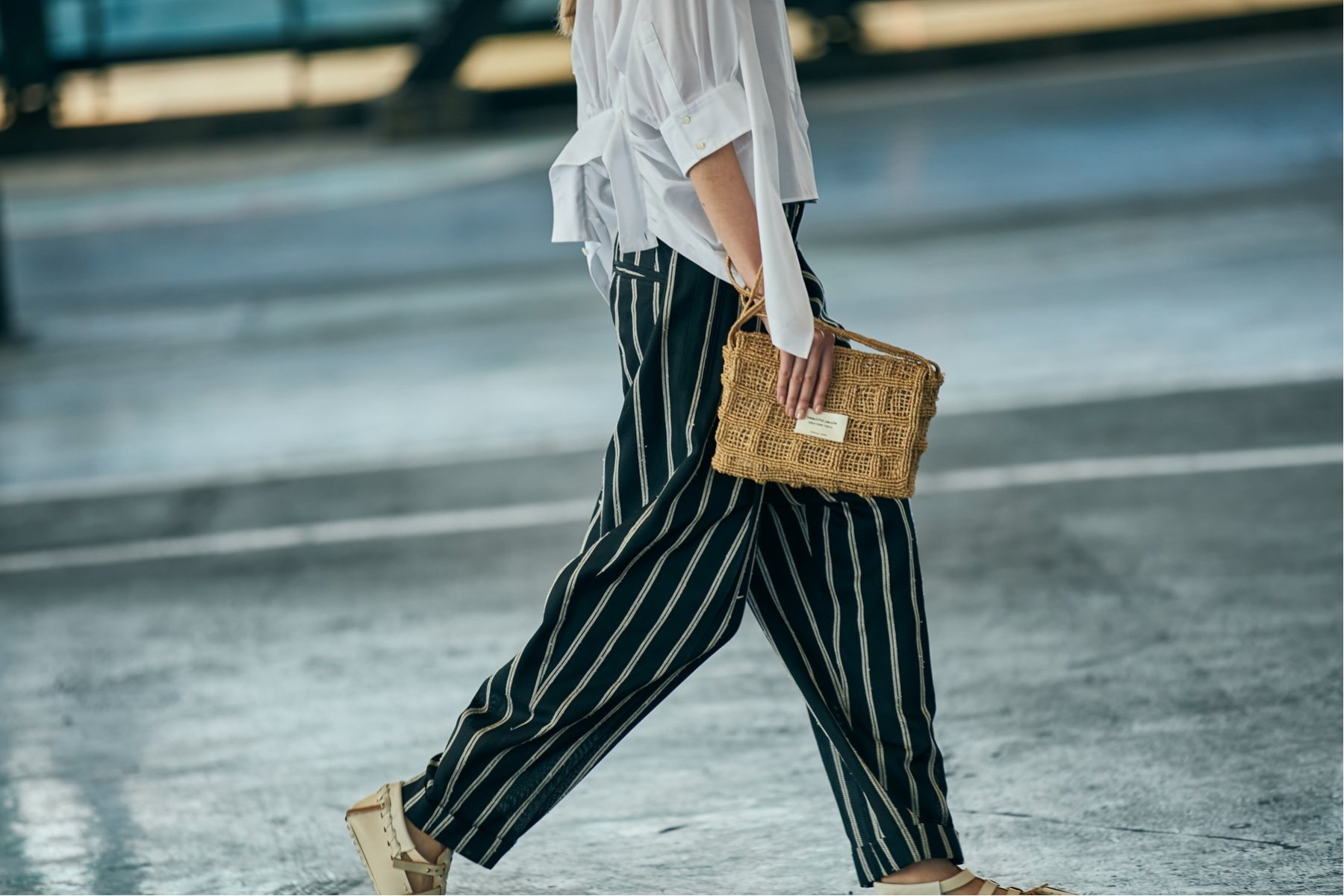 beautiful people (W)abaca knitting compact shoulder bag