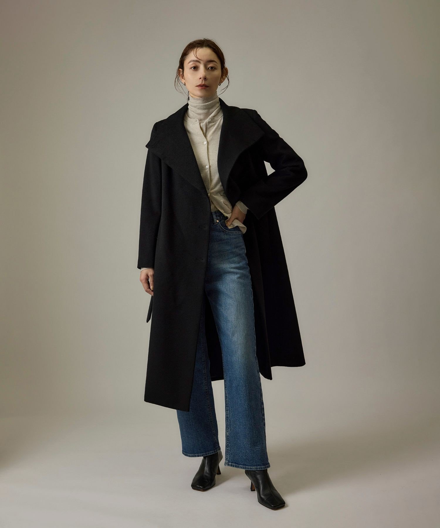 楽天市場】プレミアムカシミヤ ロングコート ROPE' ロペ ジャケット