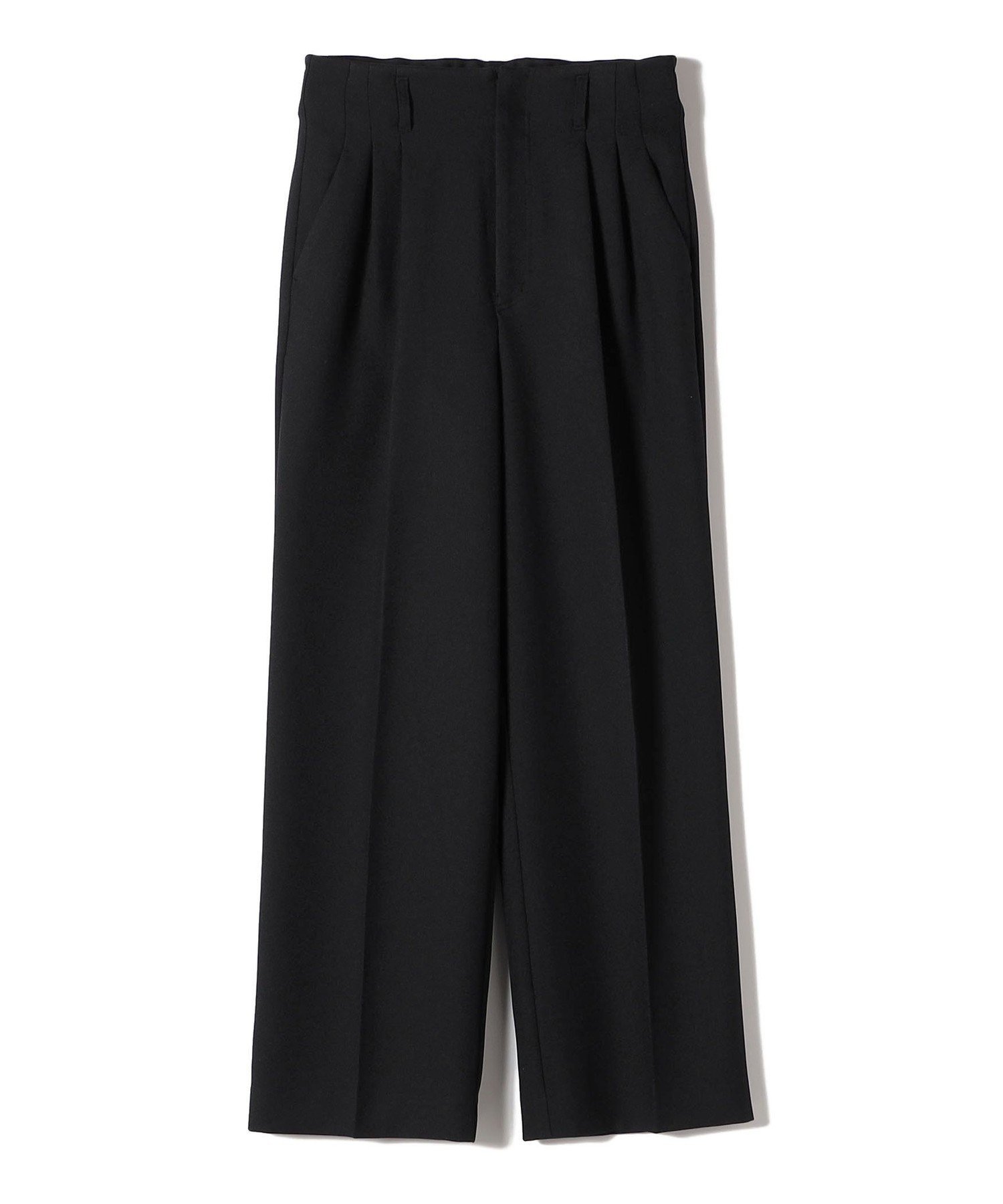 <手洗い可能>TSUMUGITO シャーク ツイード タック パンツ