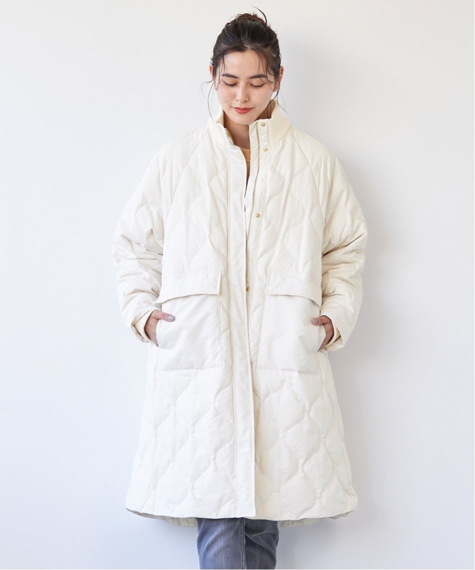 SALE／50%OFF】MICA&DEAL MICA&DEAL/リブスタンドネックダウンコート 