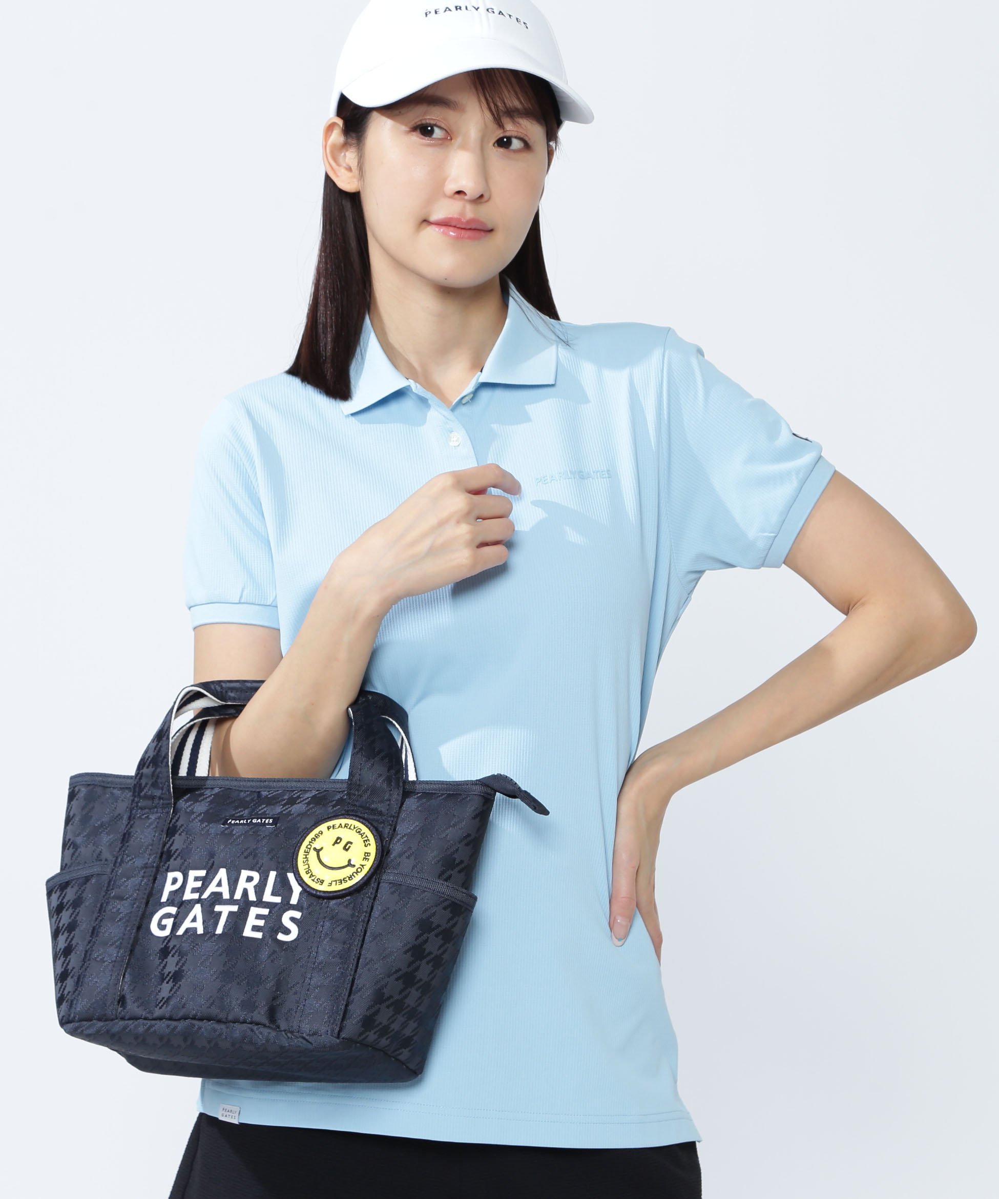PEARLY GATES - パーリーゲイツ 千鳥柄 バッグ PEARLY GATES 【NEW】PEARLY パーリーゲイツ ≪PG is PG≫ Big