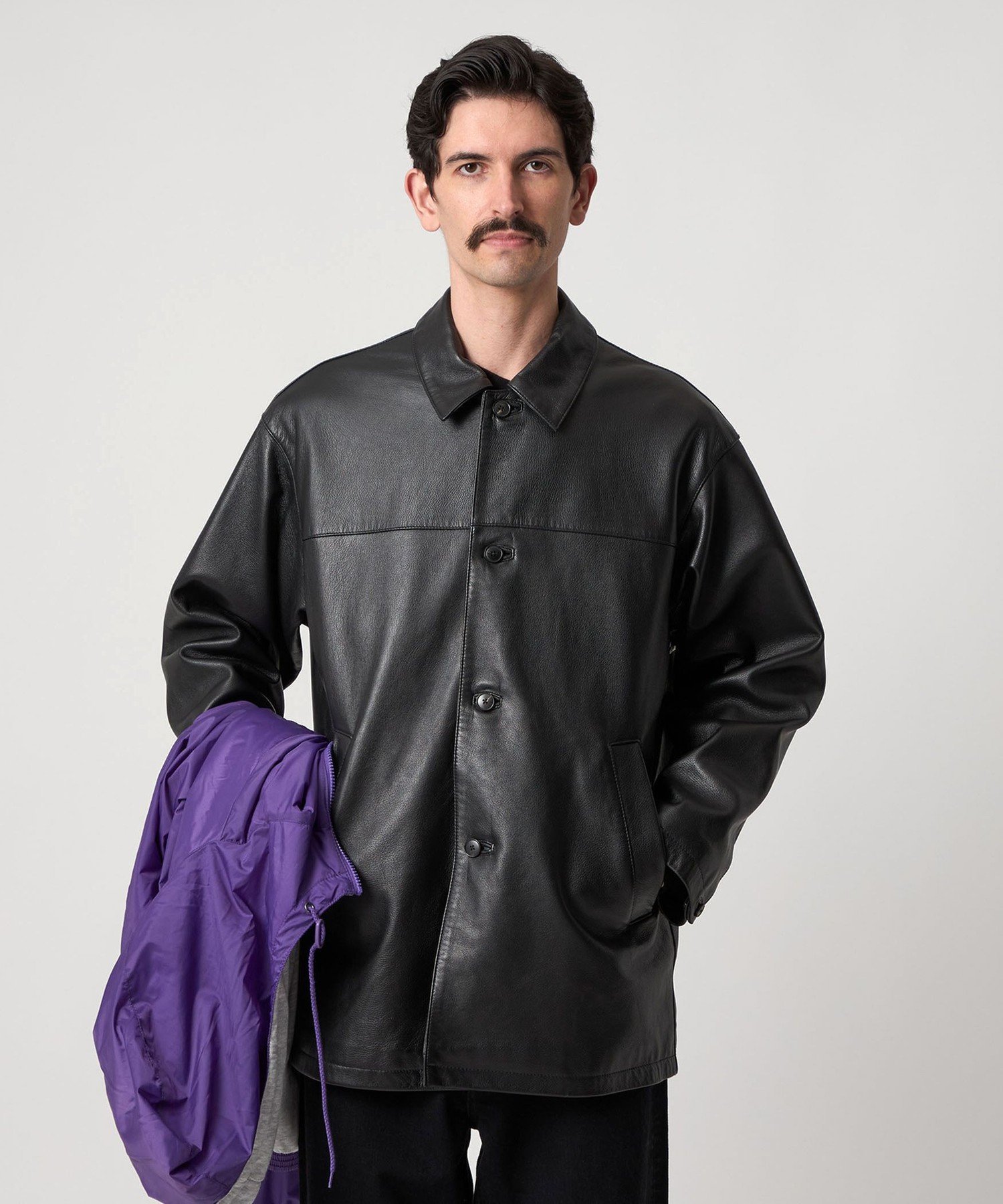 楽天市場】＜Steven Alan＞ シボ シープレザー ワーク ブルゾン Steven