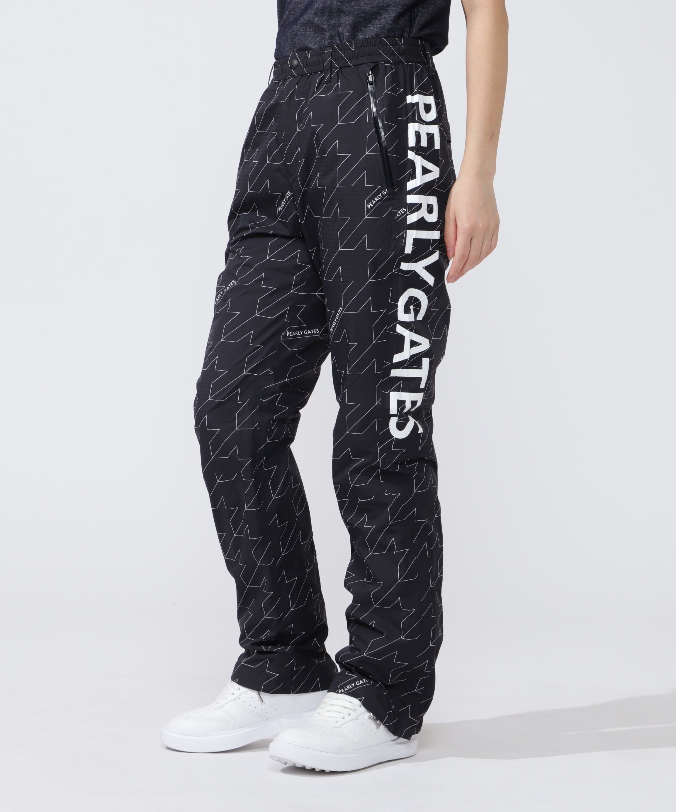 【レインパンツ】新品未使用 PEARLY GATES レディース0 PEARLY GATES - 【新品】パーリーゲイツ レインパンツ ピンク×黒