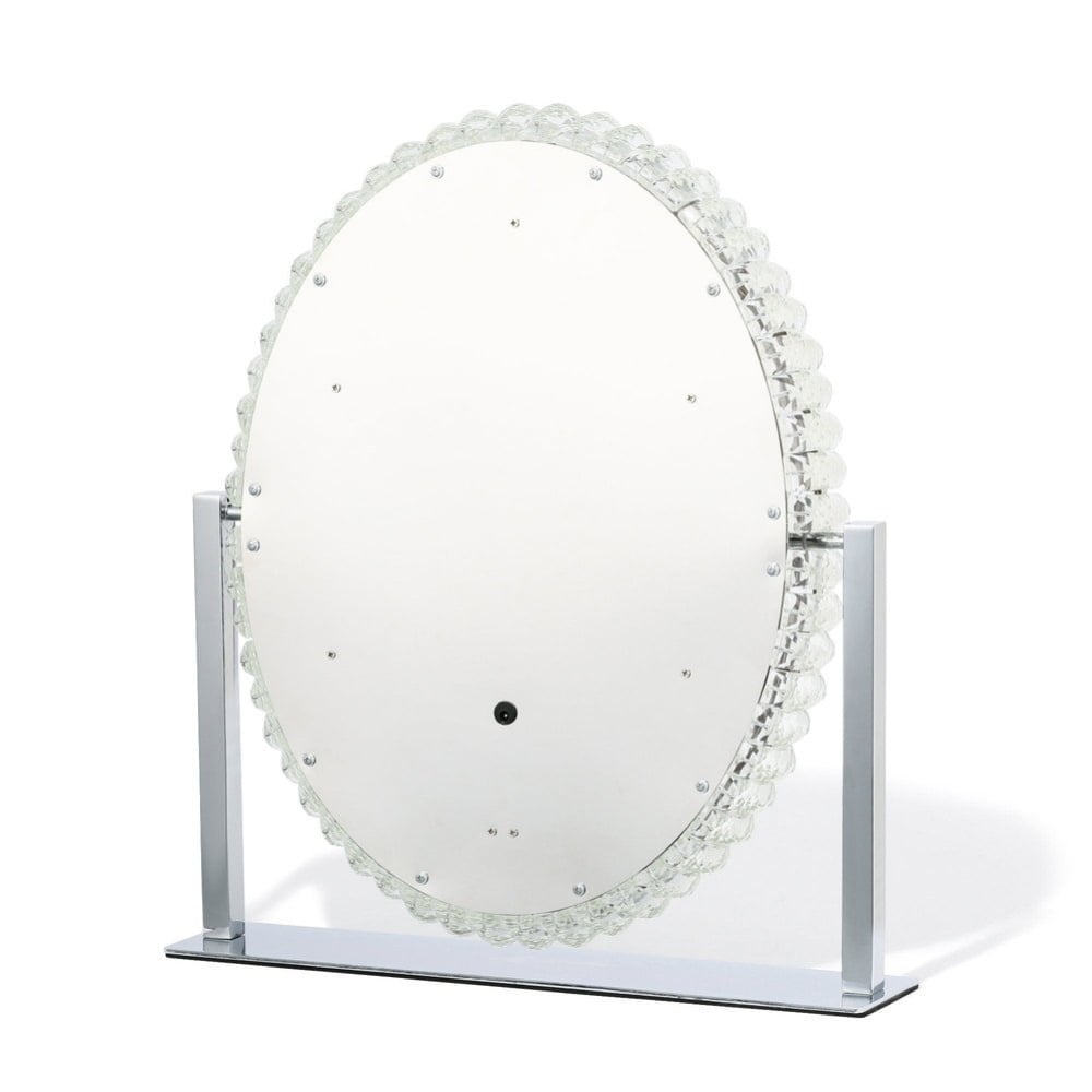 Francfranc ブリエ ハリウッドミラー ラウンド 調光 調色 ライト付