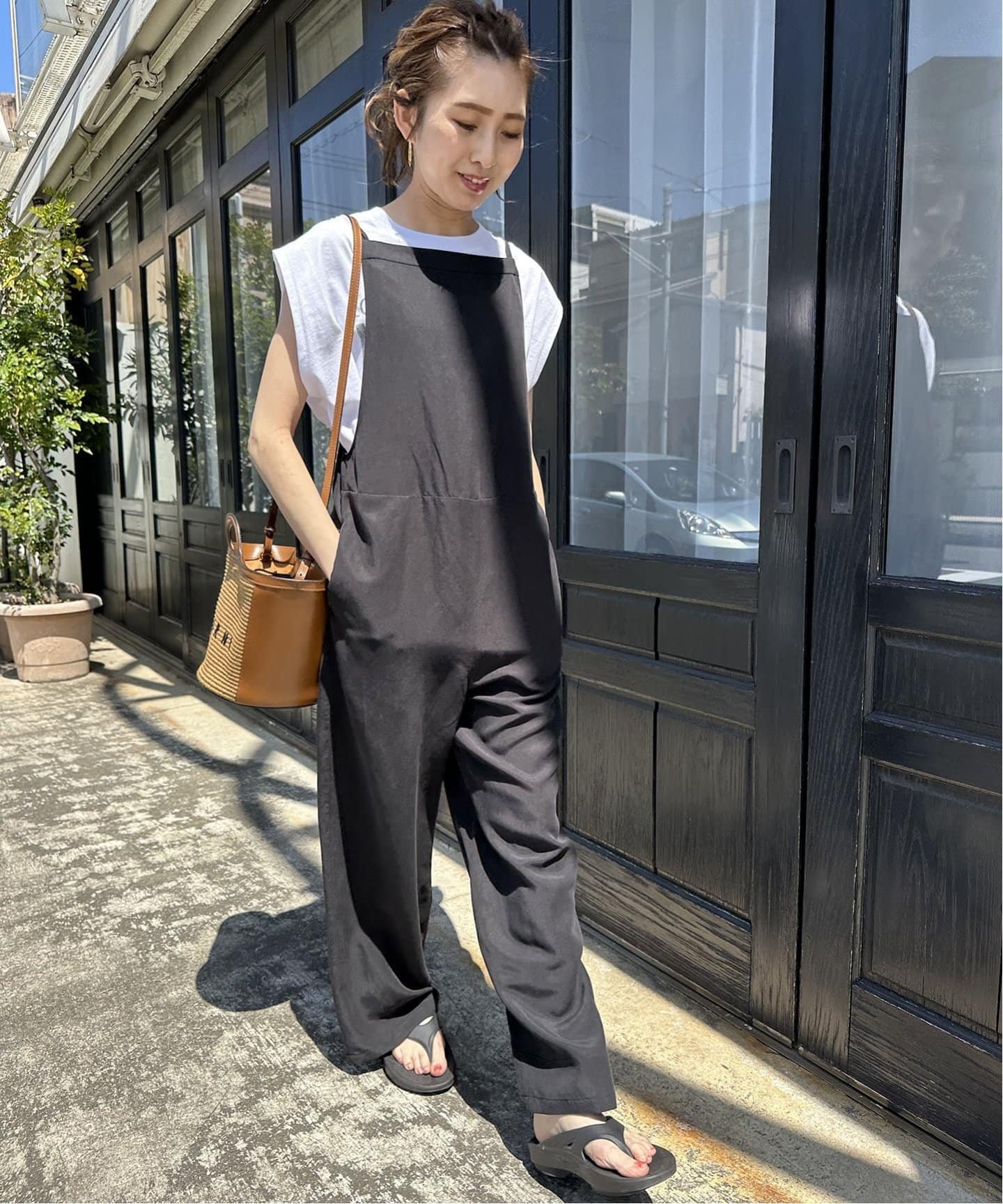 Spick & Span ダブルストラップサロペット スピックアンドスパン 