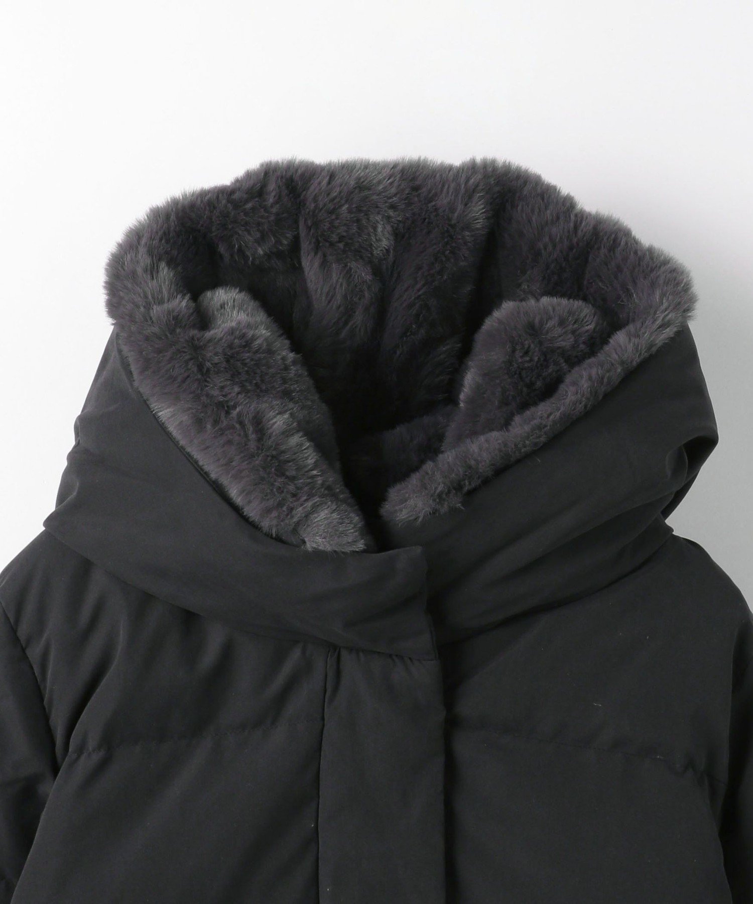 SALE／50%OFF】a day in the life フェイクファーフード ダウン