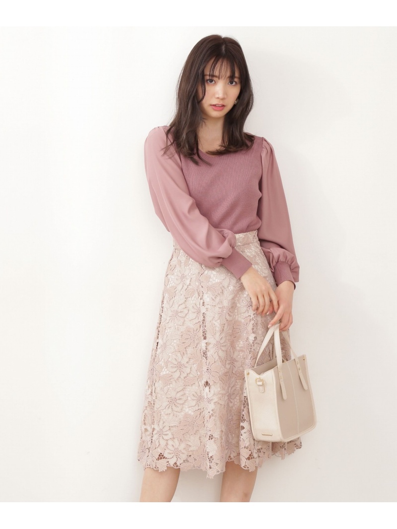 SALE／10%OFF】PROPORTION BODY DRESSING ケミカルフラワーレース