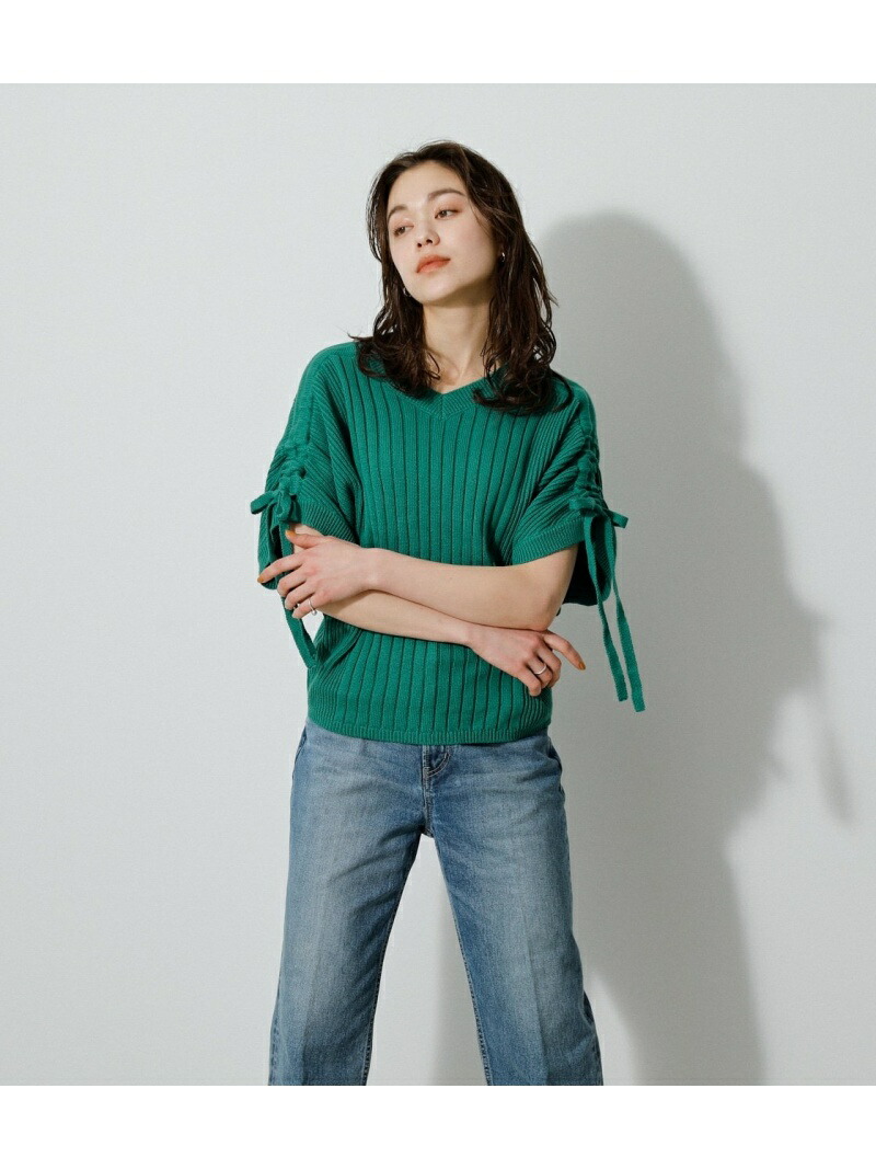 正規通販】 美品✨ MOUSSY ノースリーブ ニット マウジー オレンジ