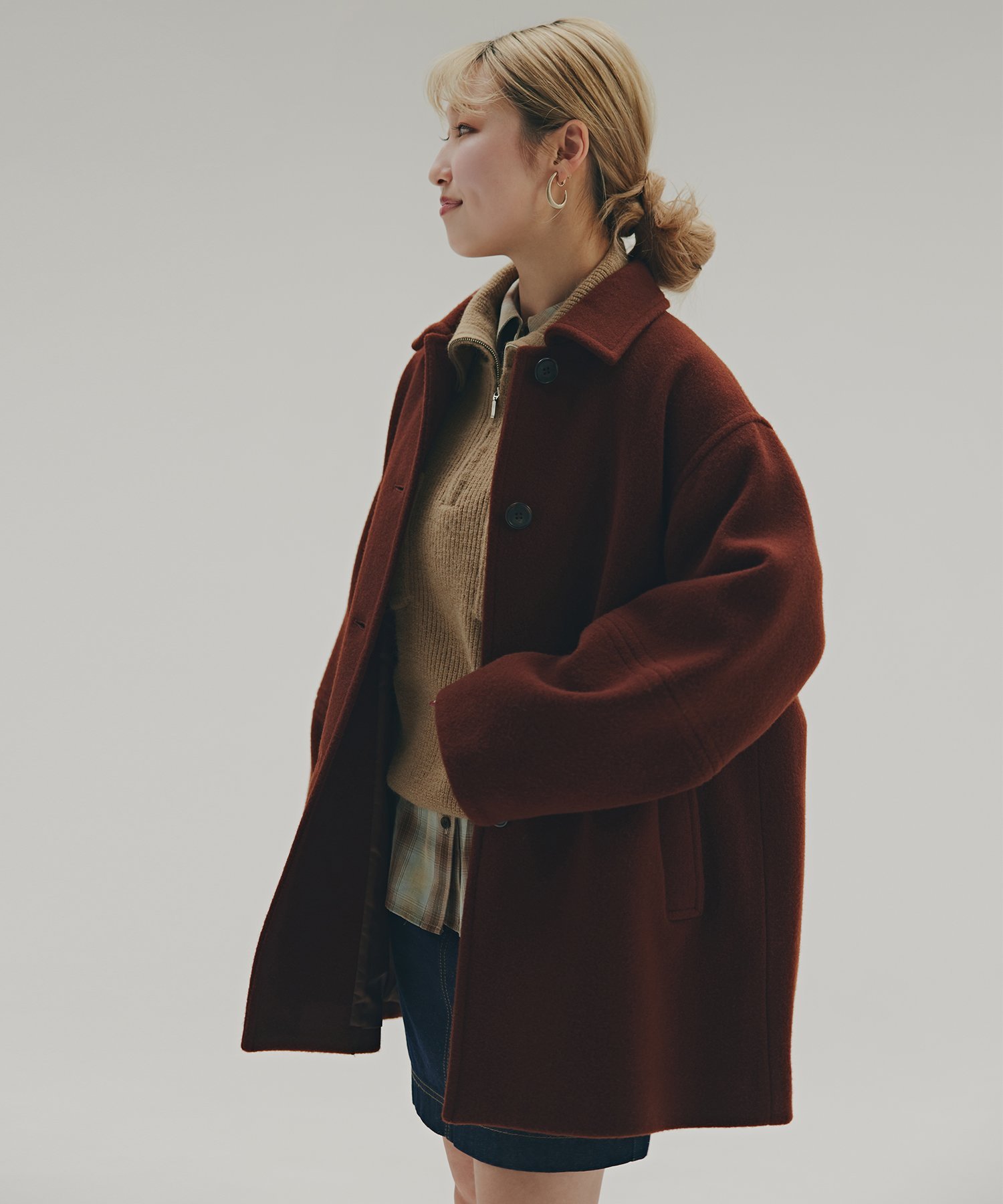 楽天市場】【SALE／20%OFF】ミドルPコート《ブラウン×ゴールドボタン