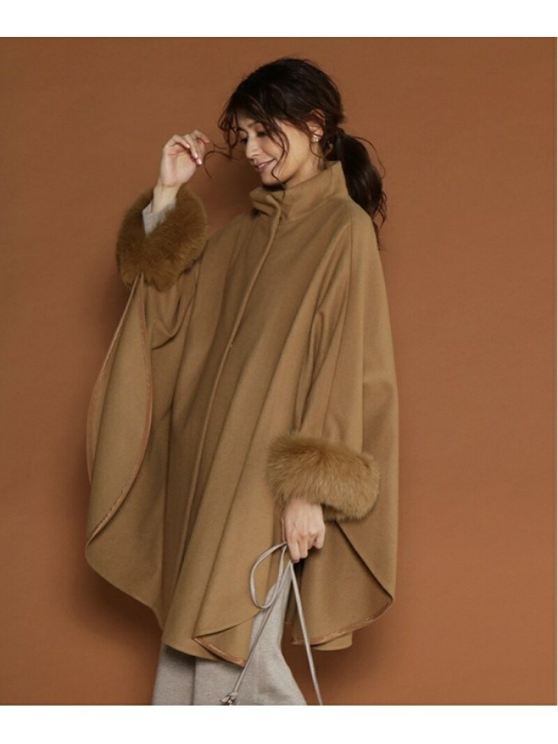 GRANDTABLEファー付きポンチョ♡ SALE／40%OFF】GRANDTABLE GRANDTABLE/ファーアクセントポンチョ