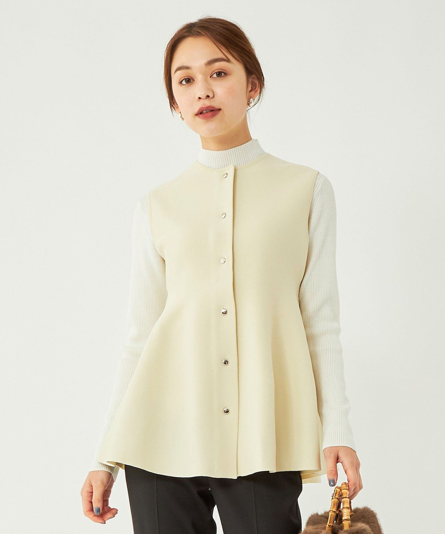 SALE／50%OFF】UNITED ARROWS green label relaxing ソフト ペプラム 